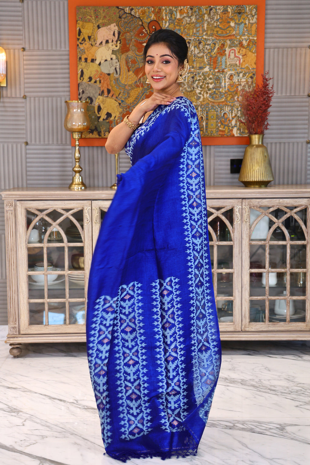 Tussar Jamdani