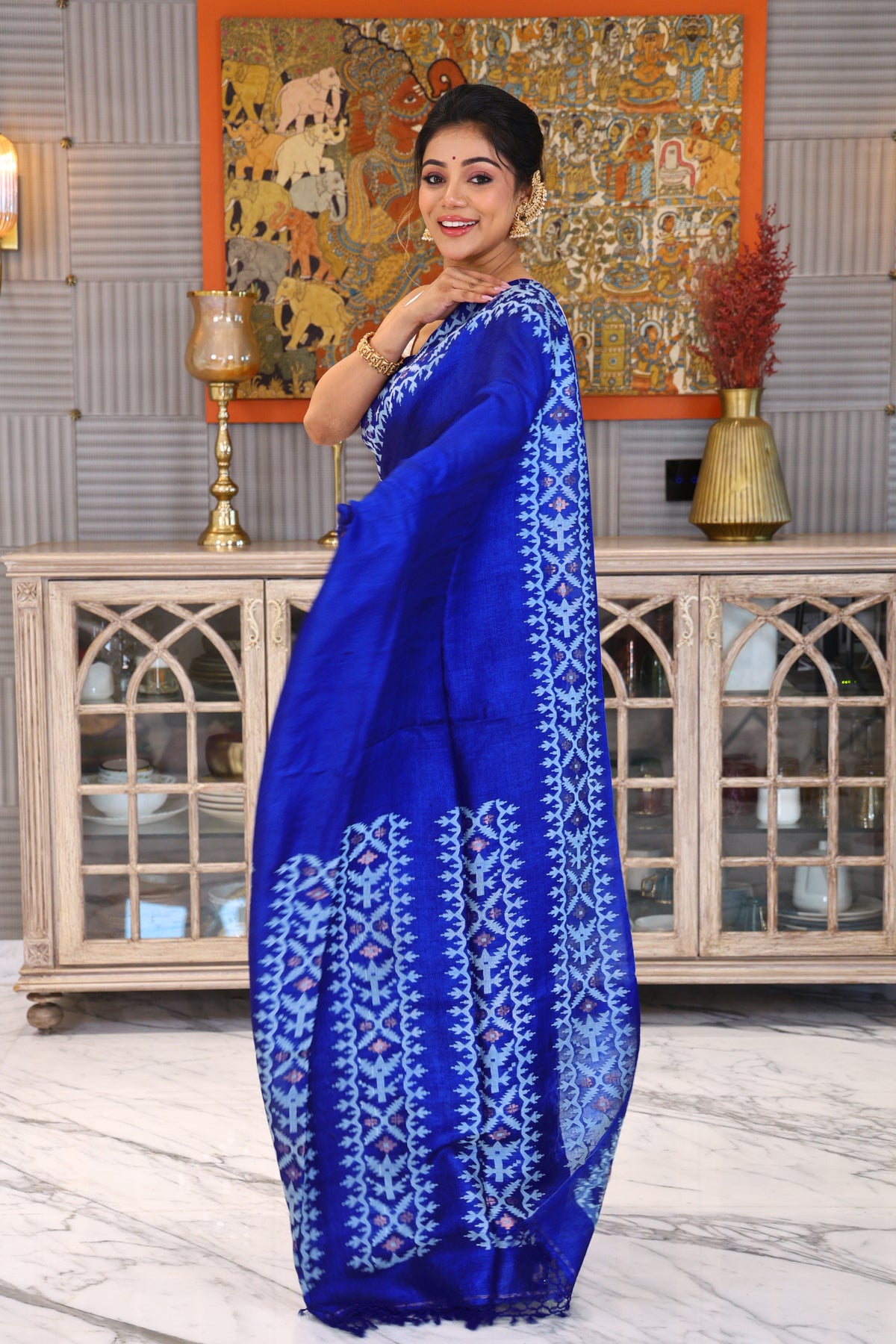Tussar Jamdani
