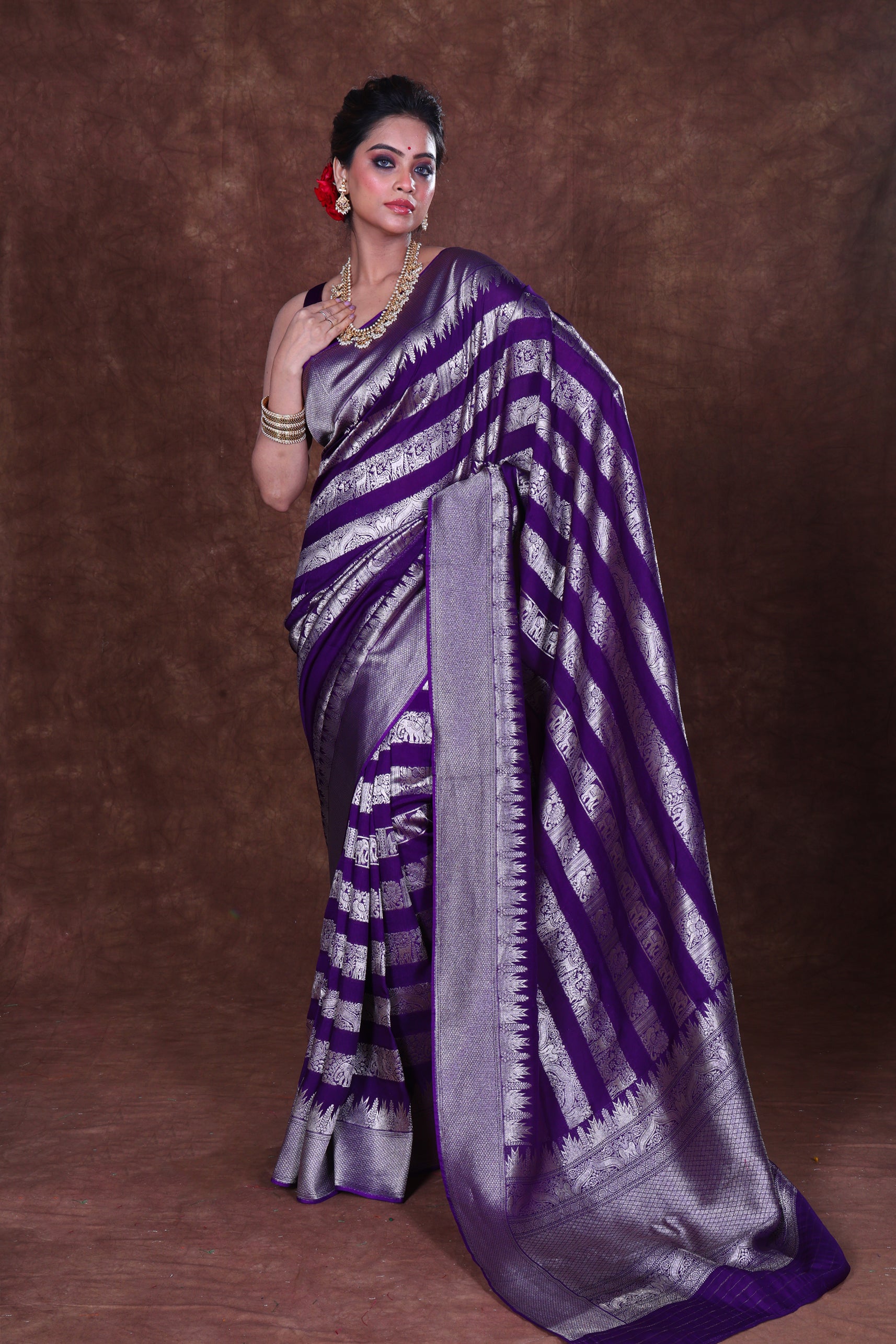 Semi Khaddi Banarasi