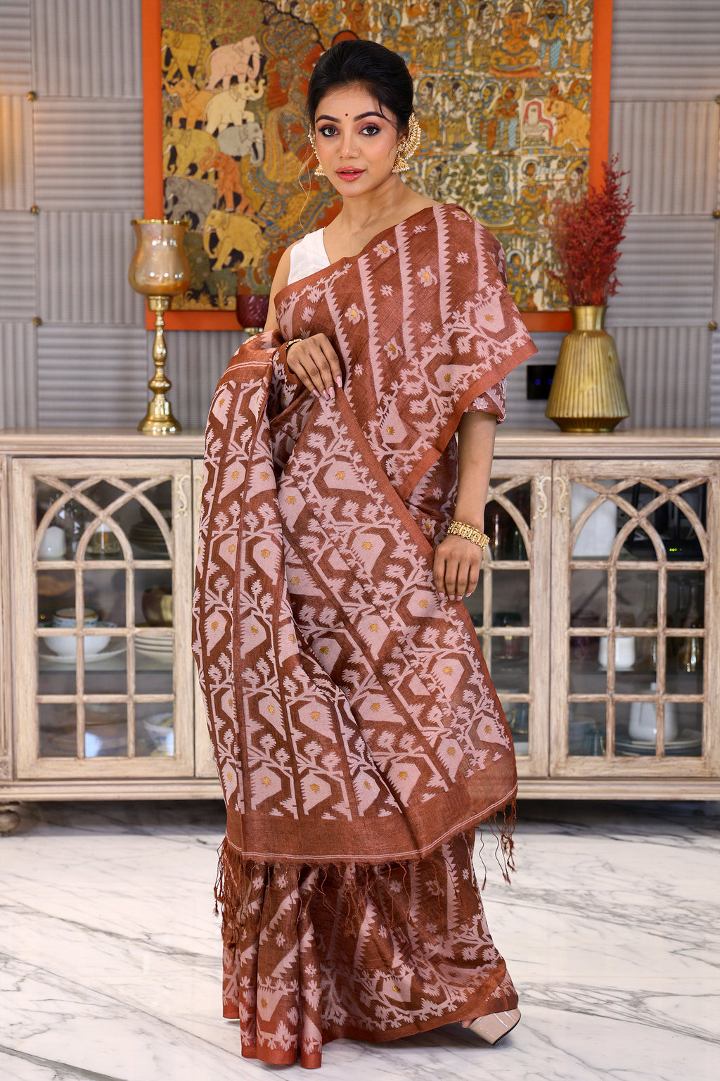 Tussar Jamdani