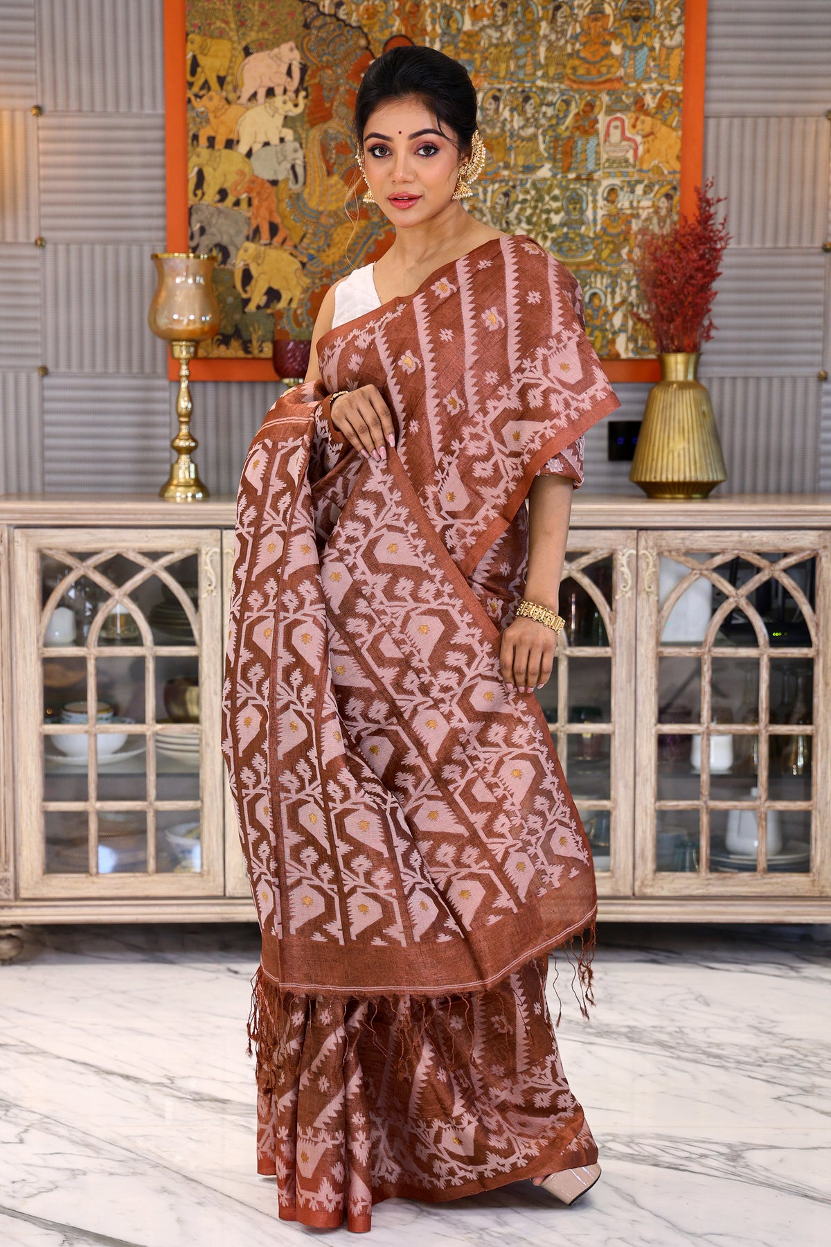 Tussar Jamdani