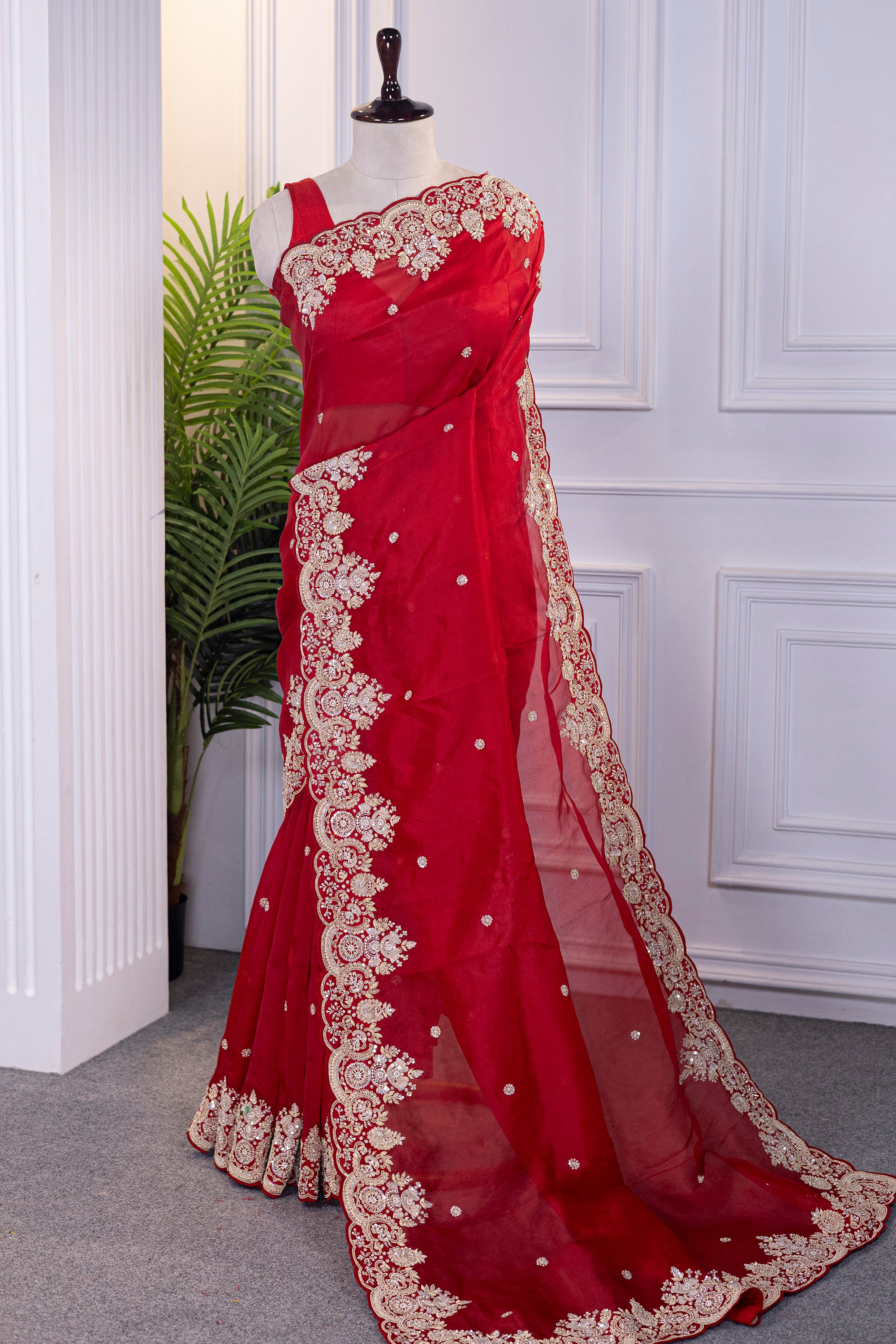 Organza Zardosi Work