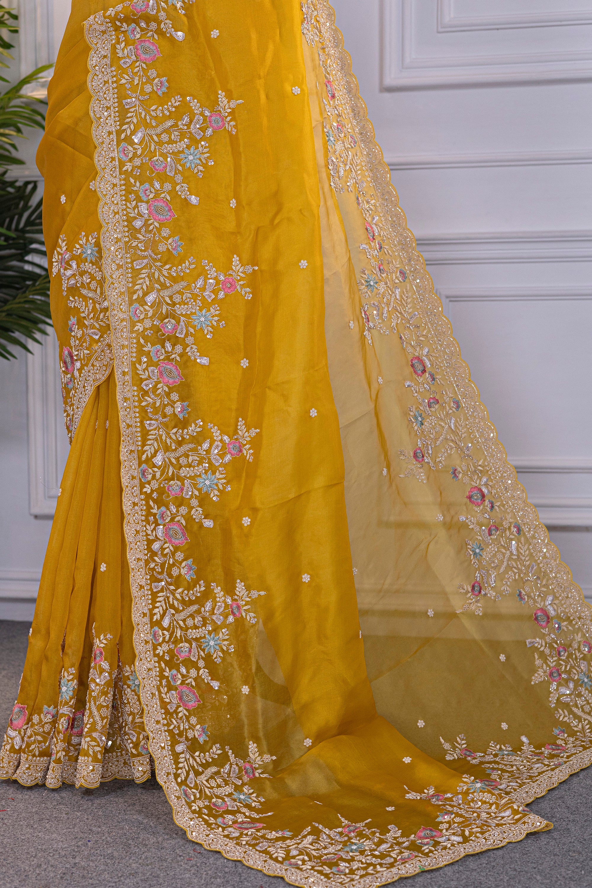 Organza Zardosi Work