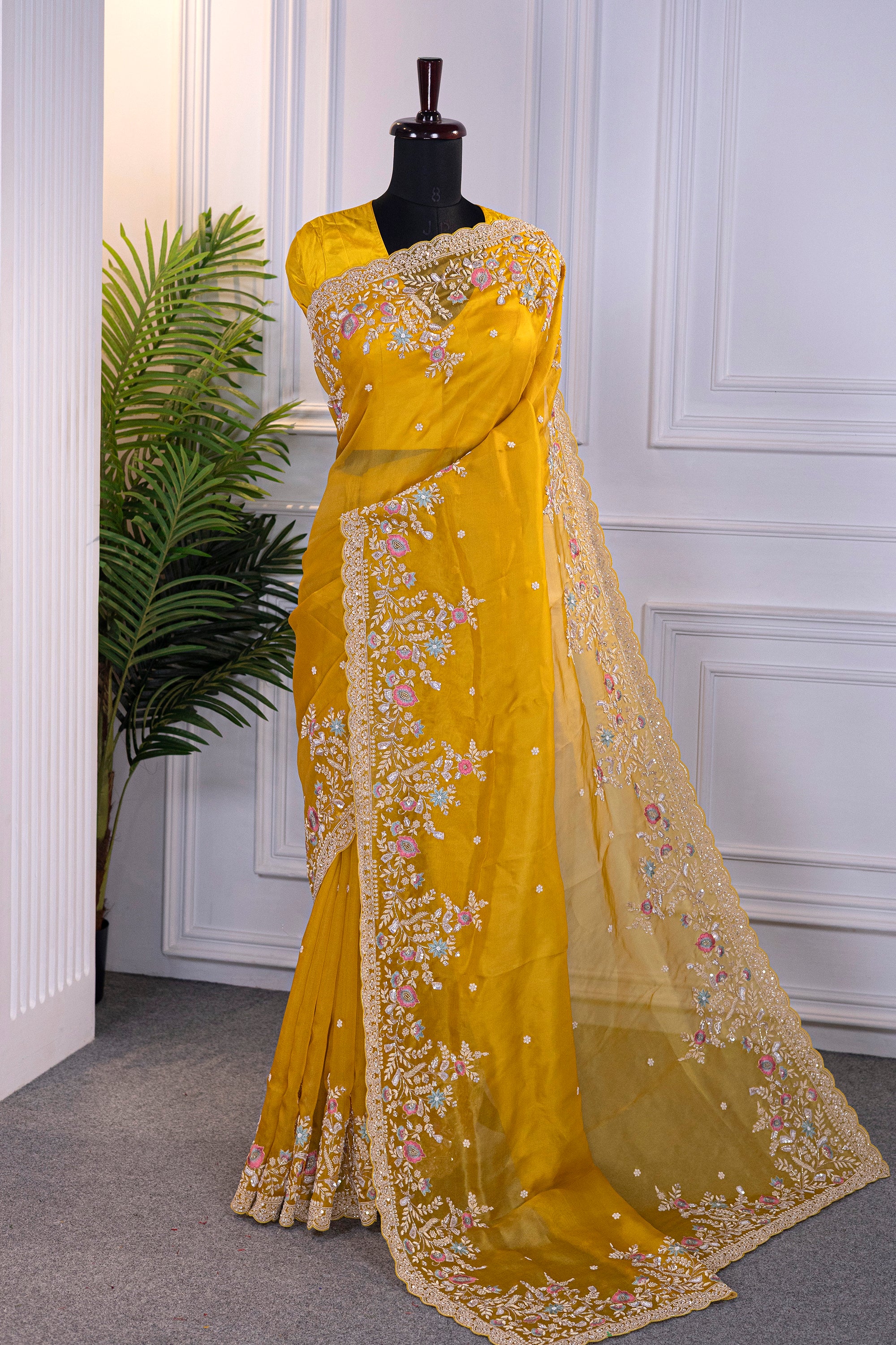 Organza Zardosi Work