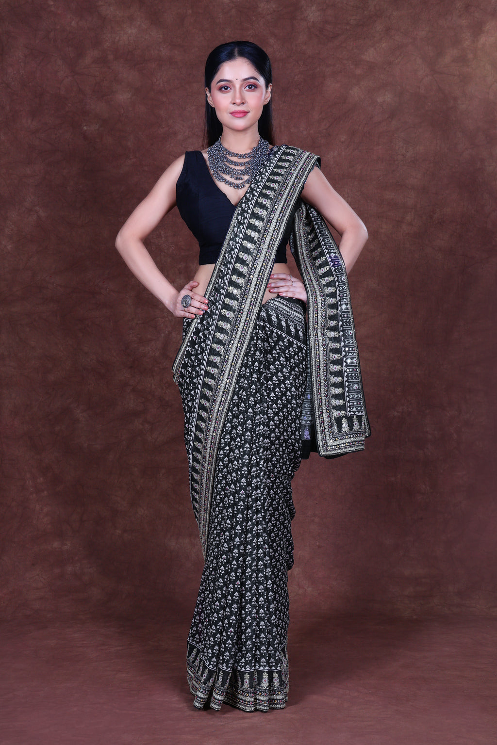Chiffon Block Print