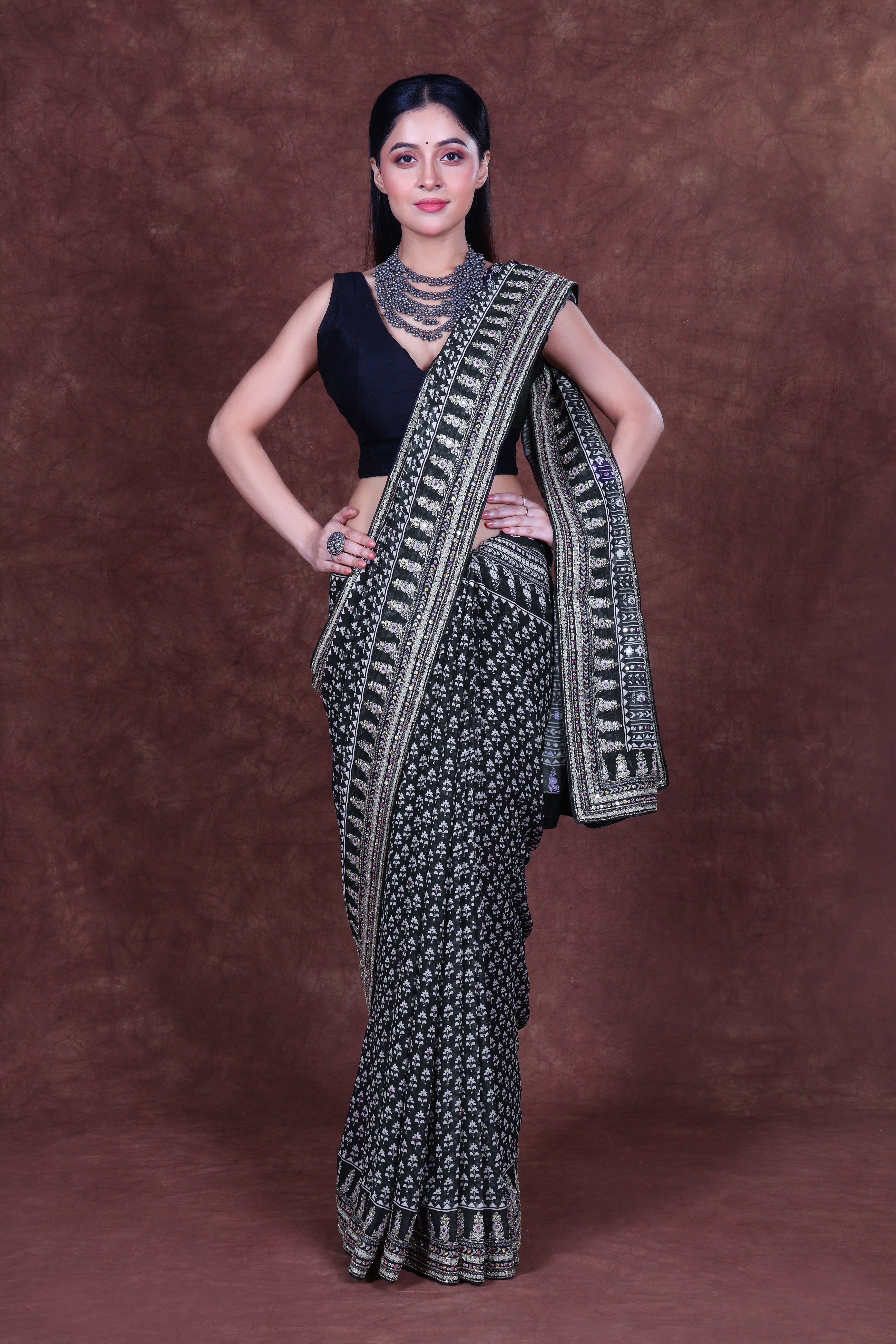 Chiffon Block Print