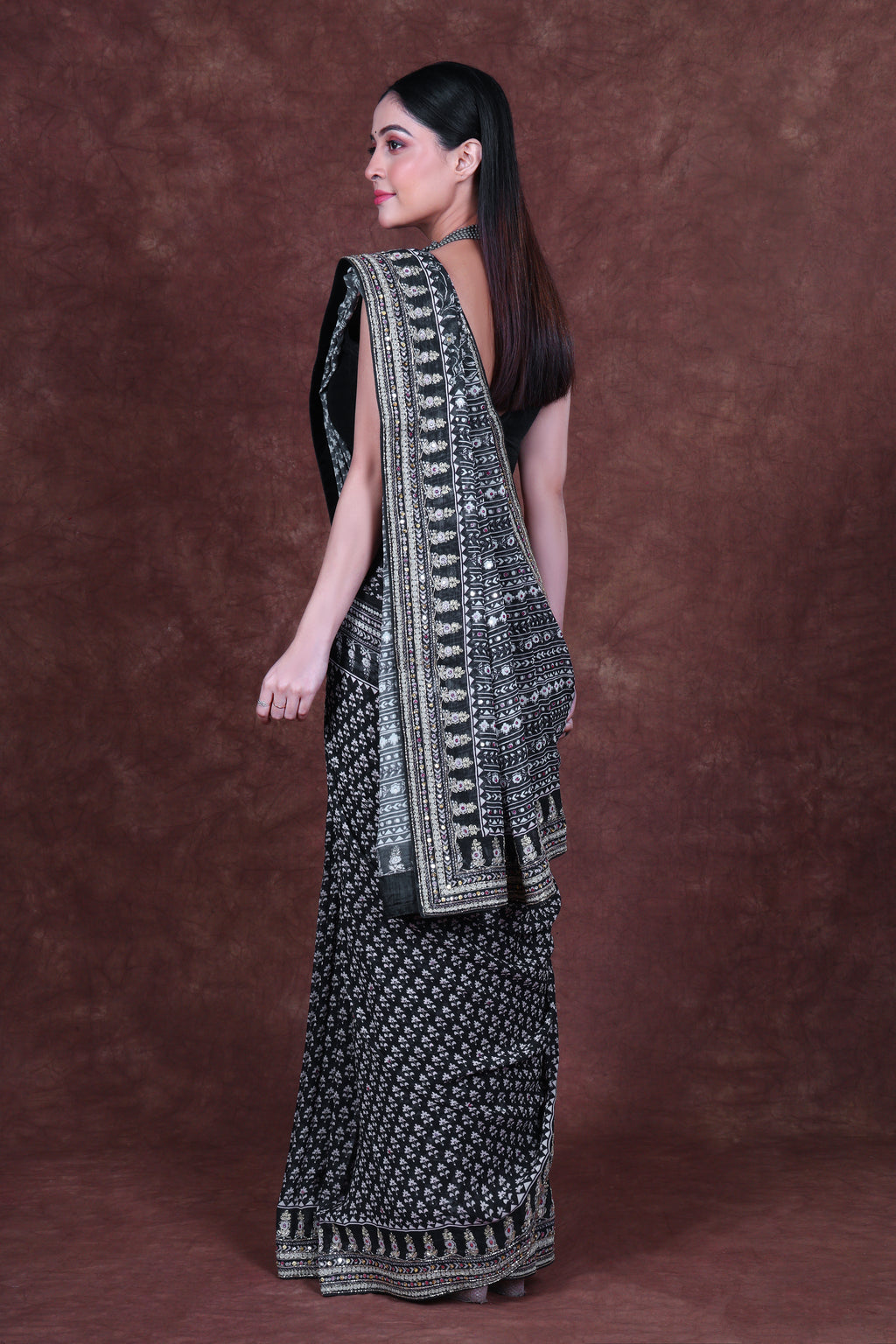 Chiffon Block Print
