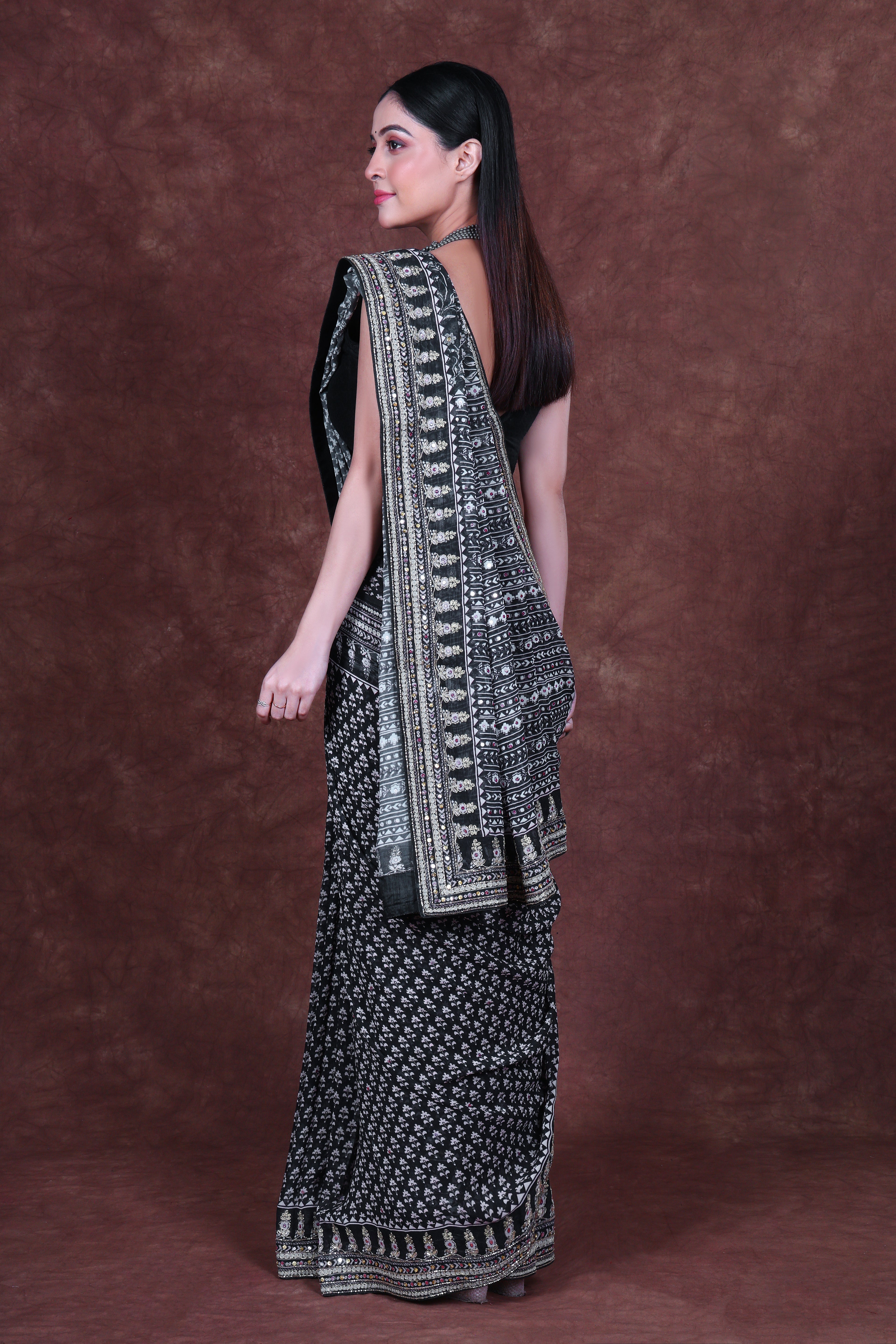 Chiffon Block Print