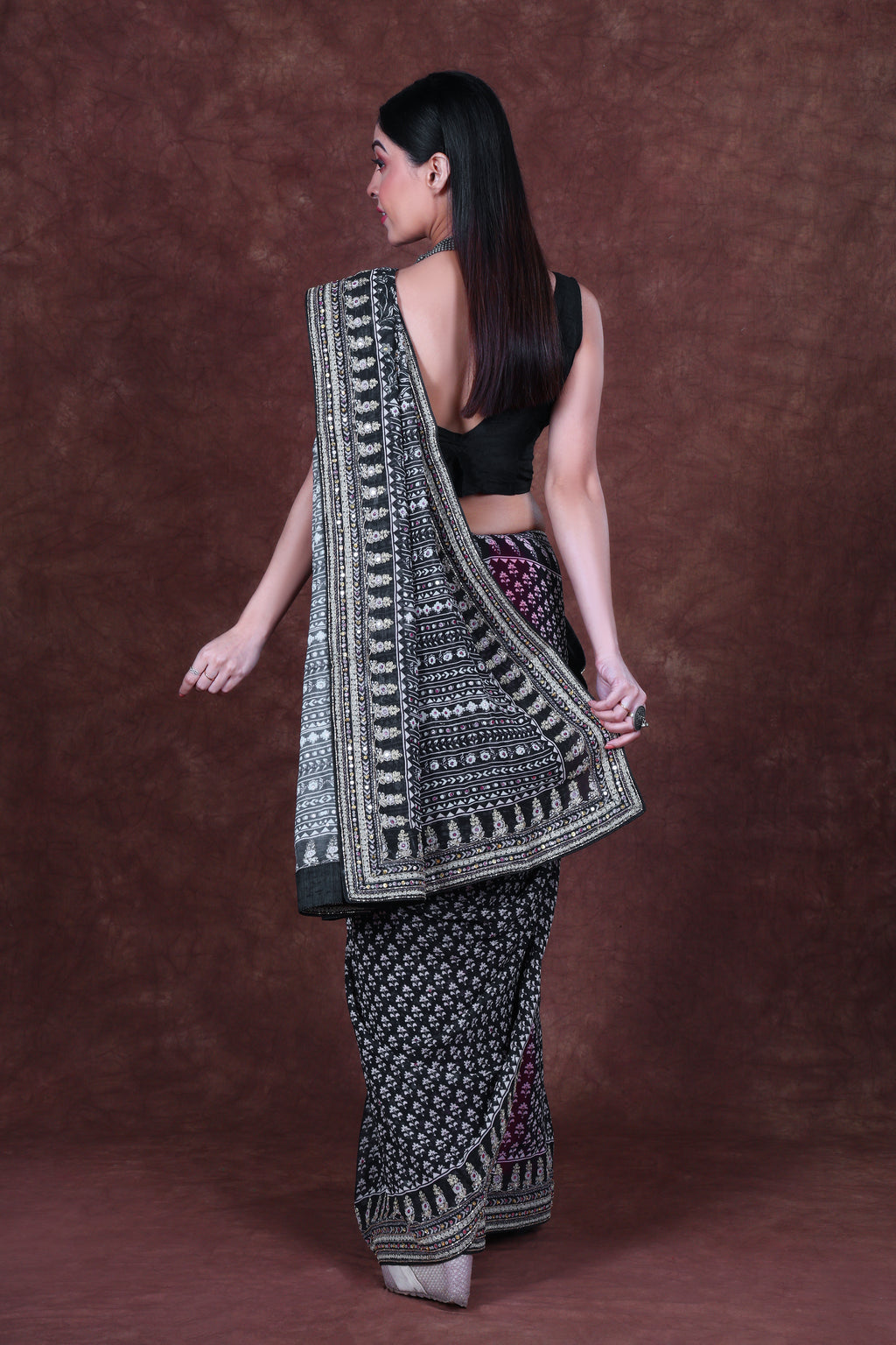 Chiffon Block Print