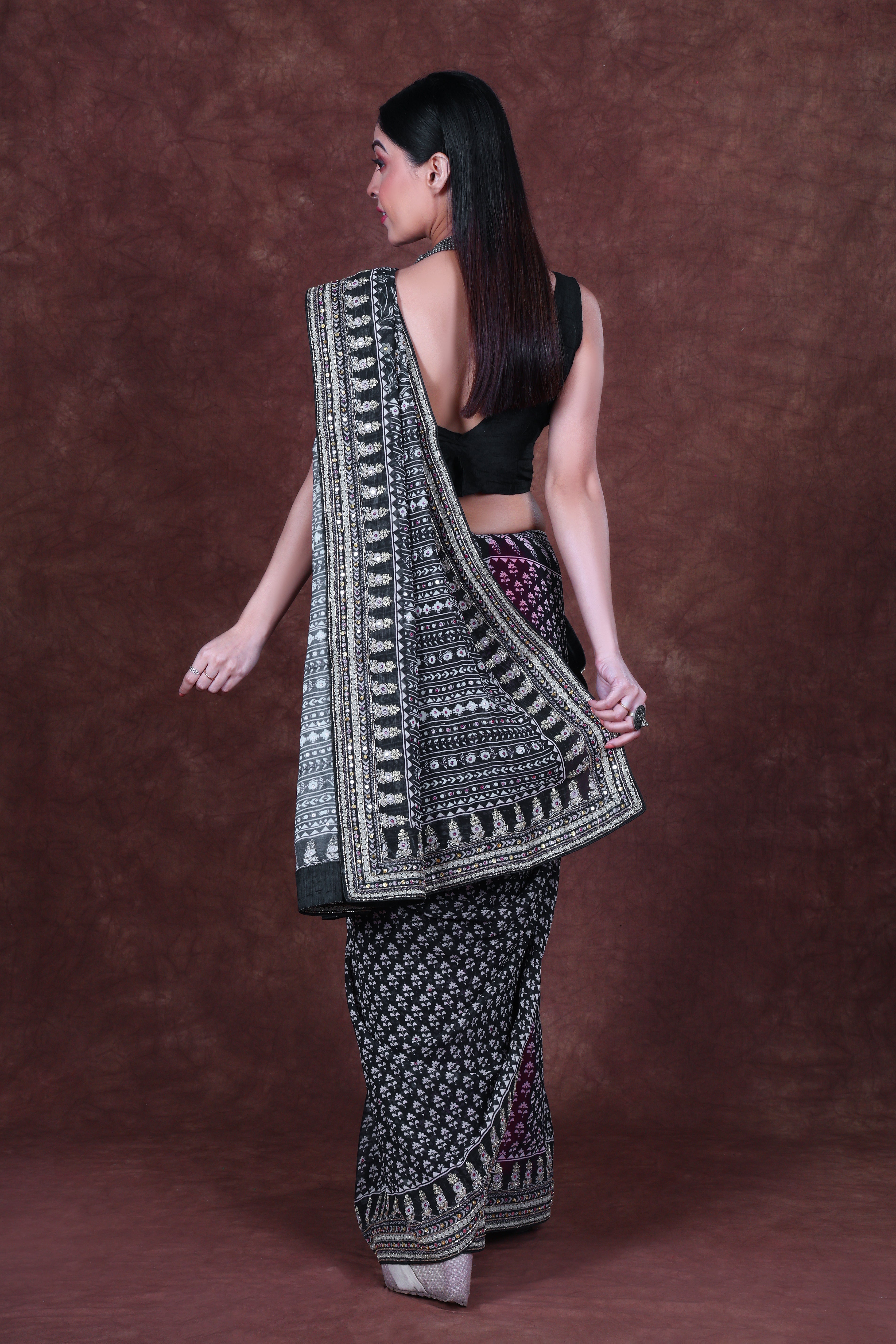 Chiffon Block Print