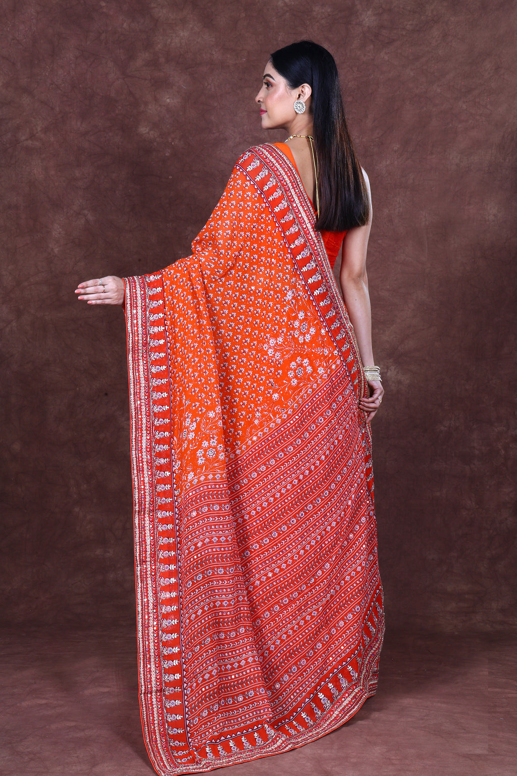 Chiffon Block Print