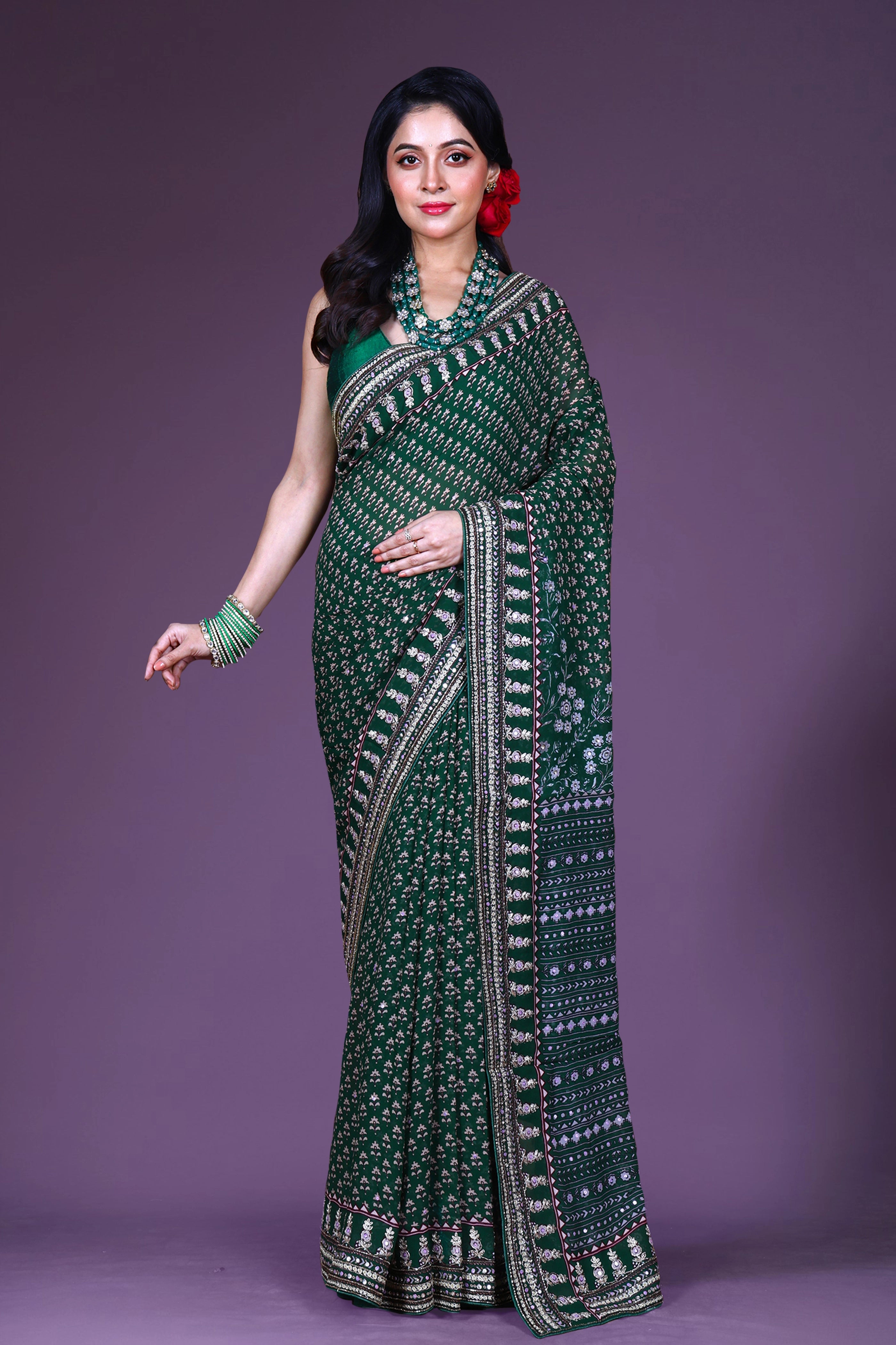 Chiffon Block Print