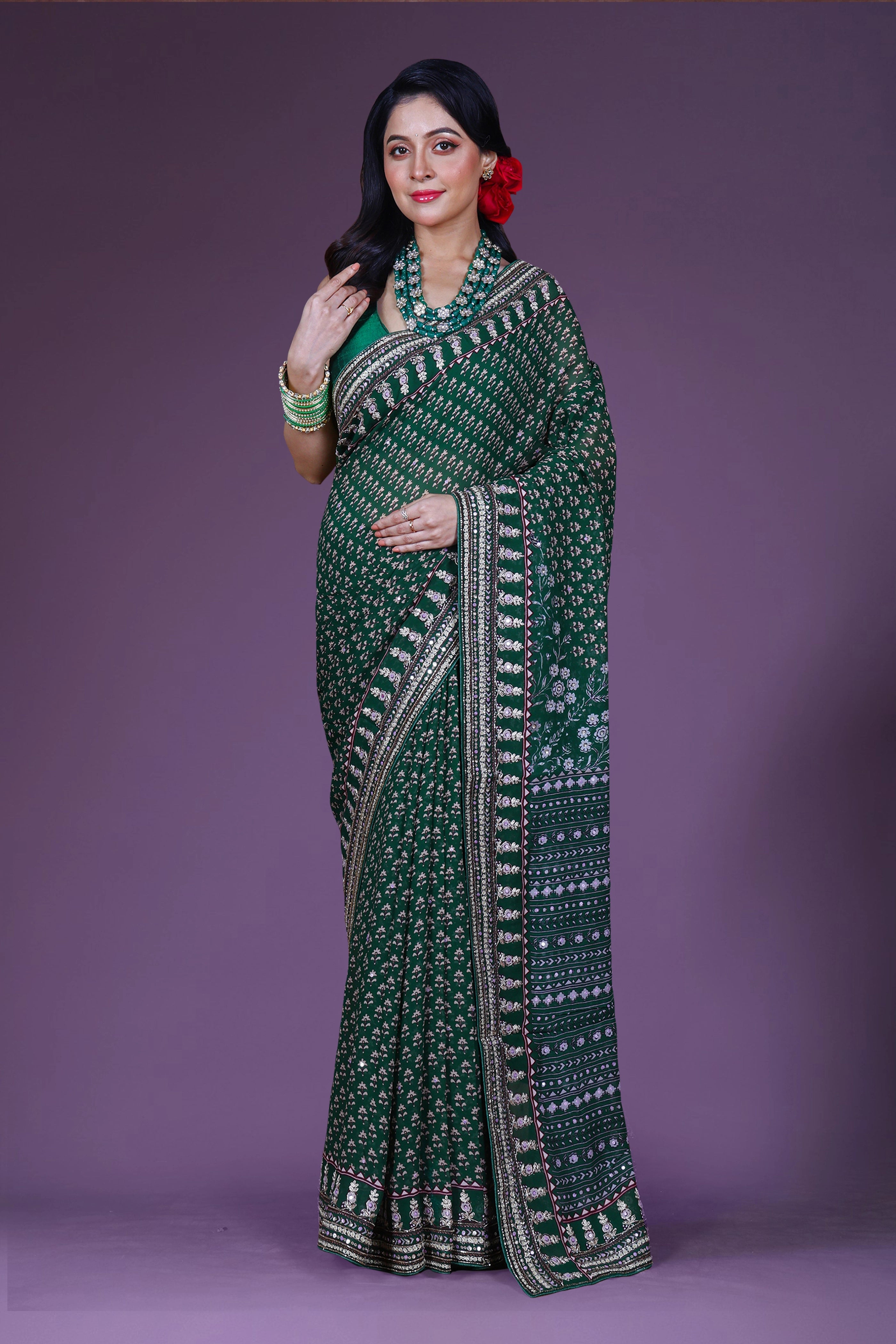 Chiffon Block Print