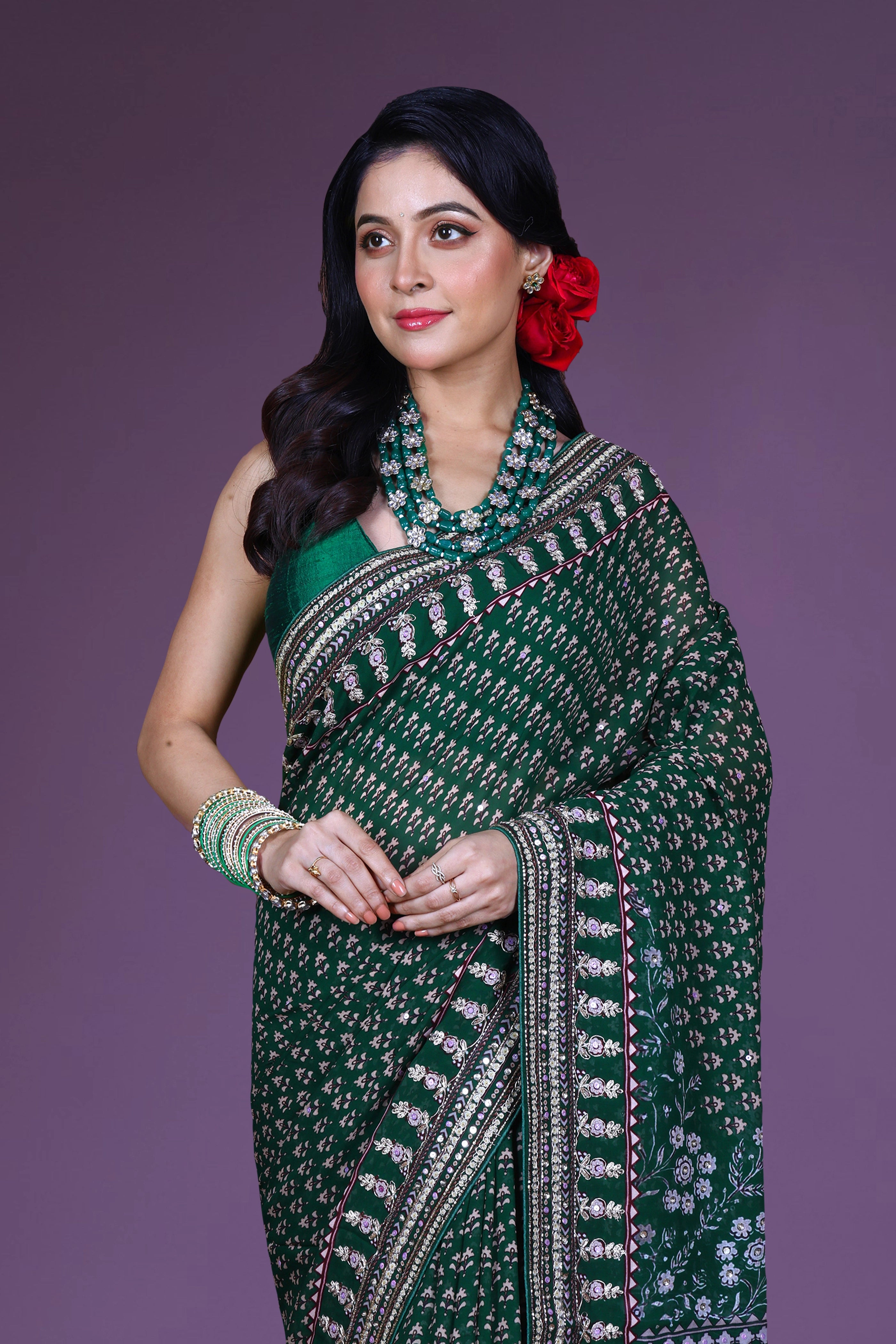 Chiffon Block Print
