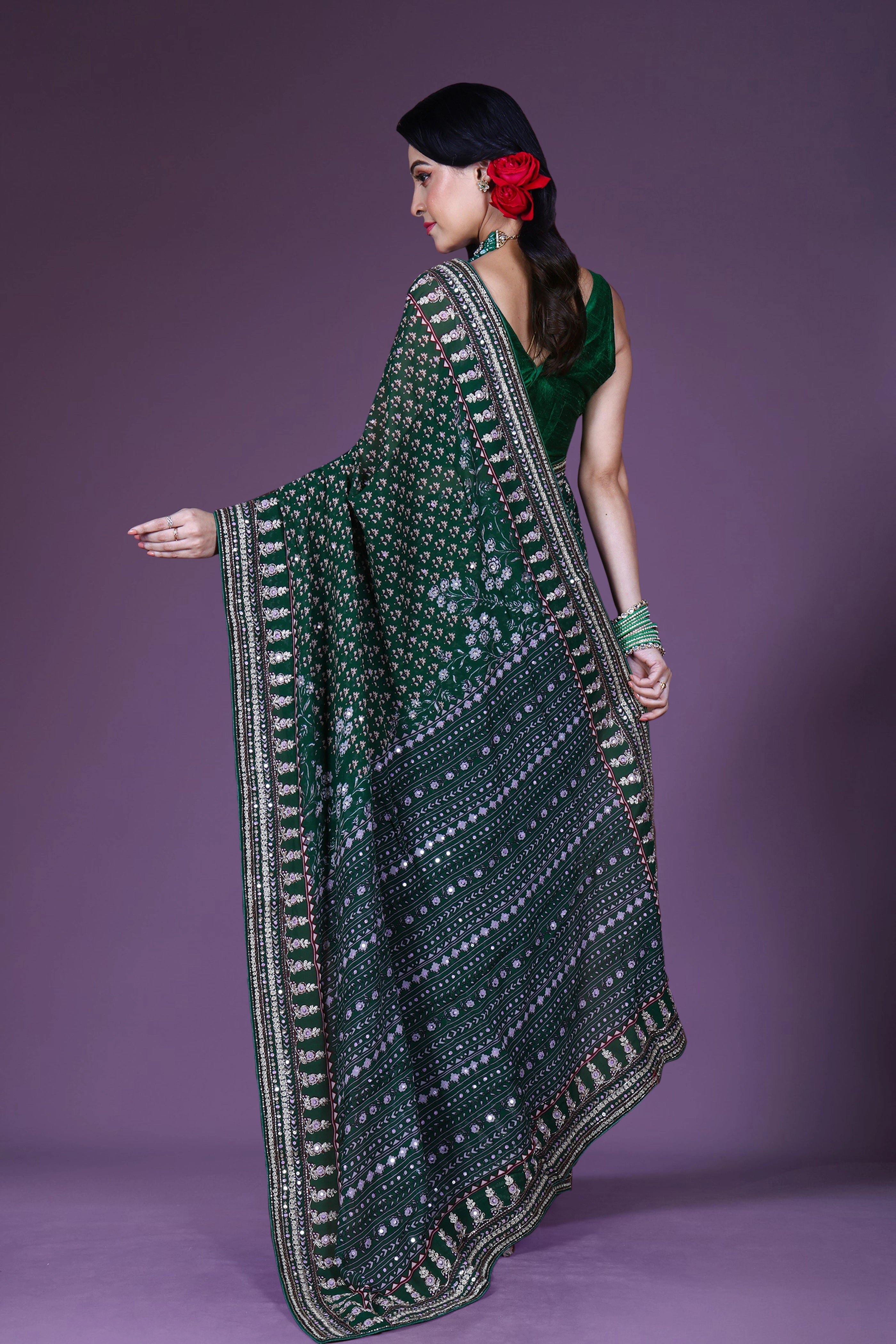 Chiffon Block Print