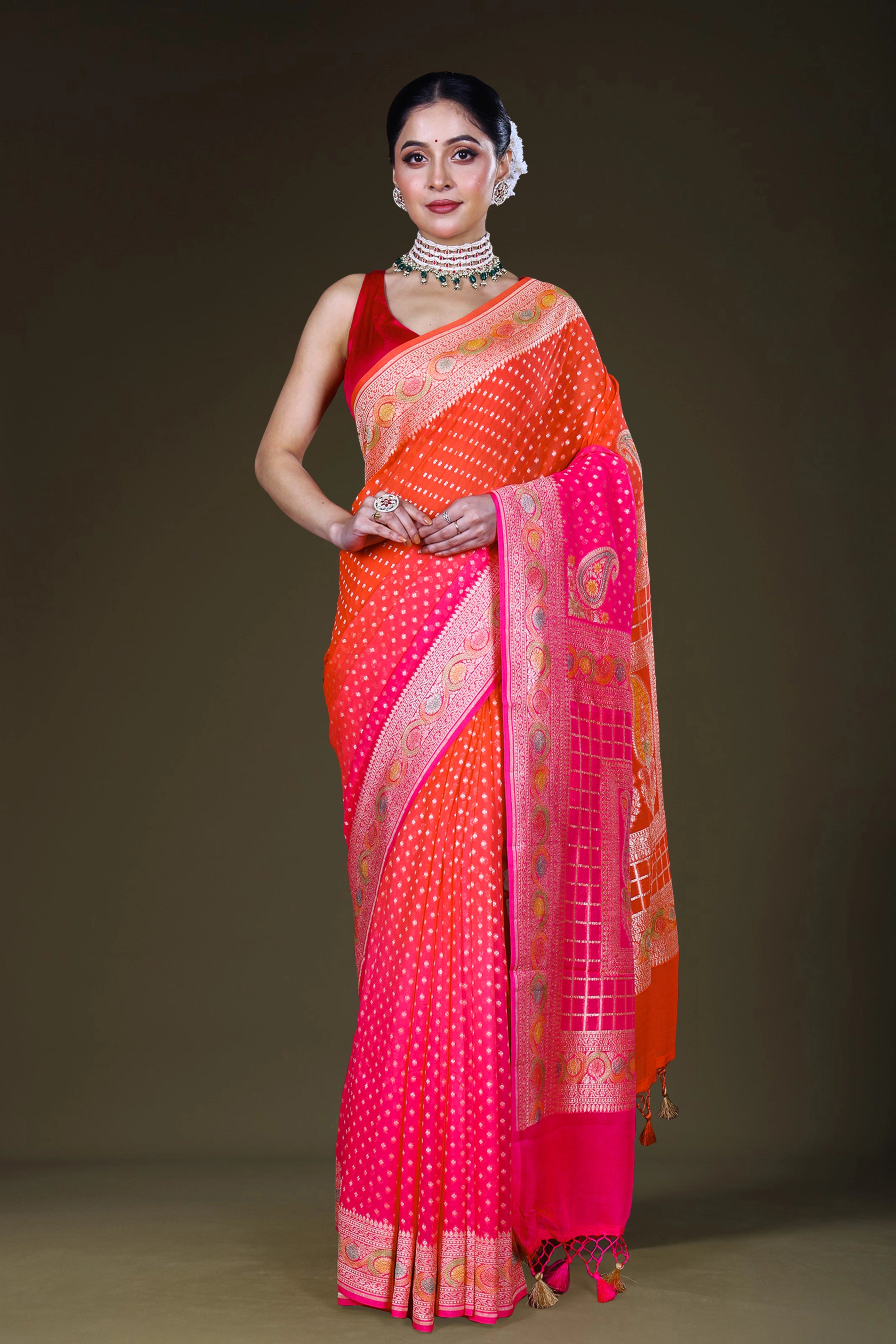 Shaded Khaddi Banarasi
