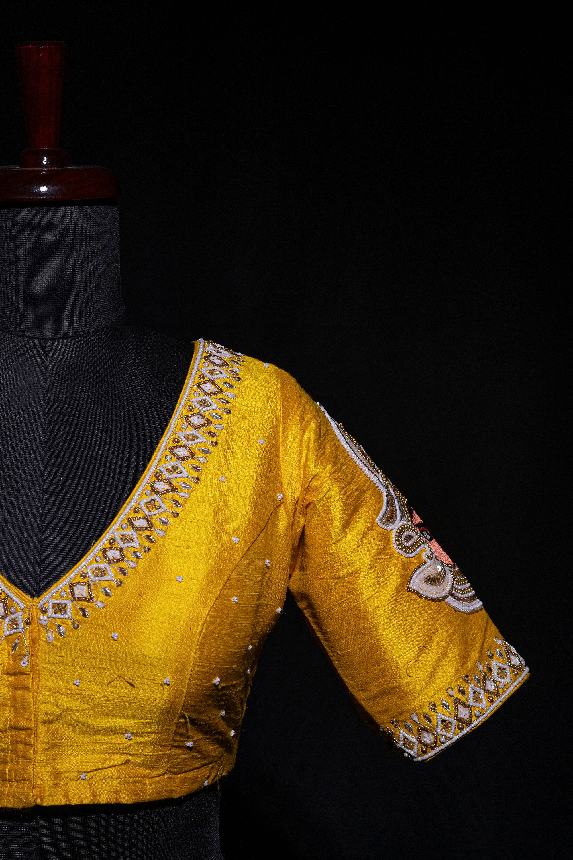 Raw Silk Zardosi Work