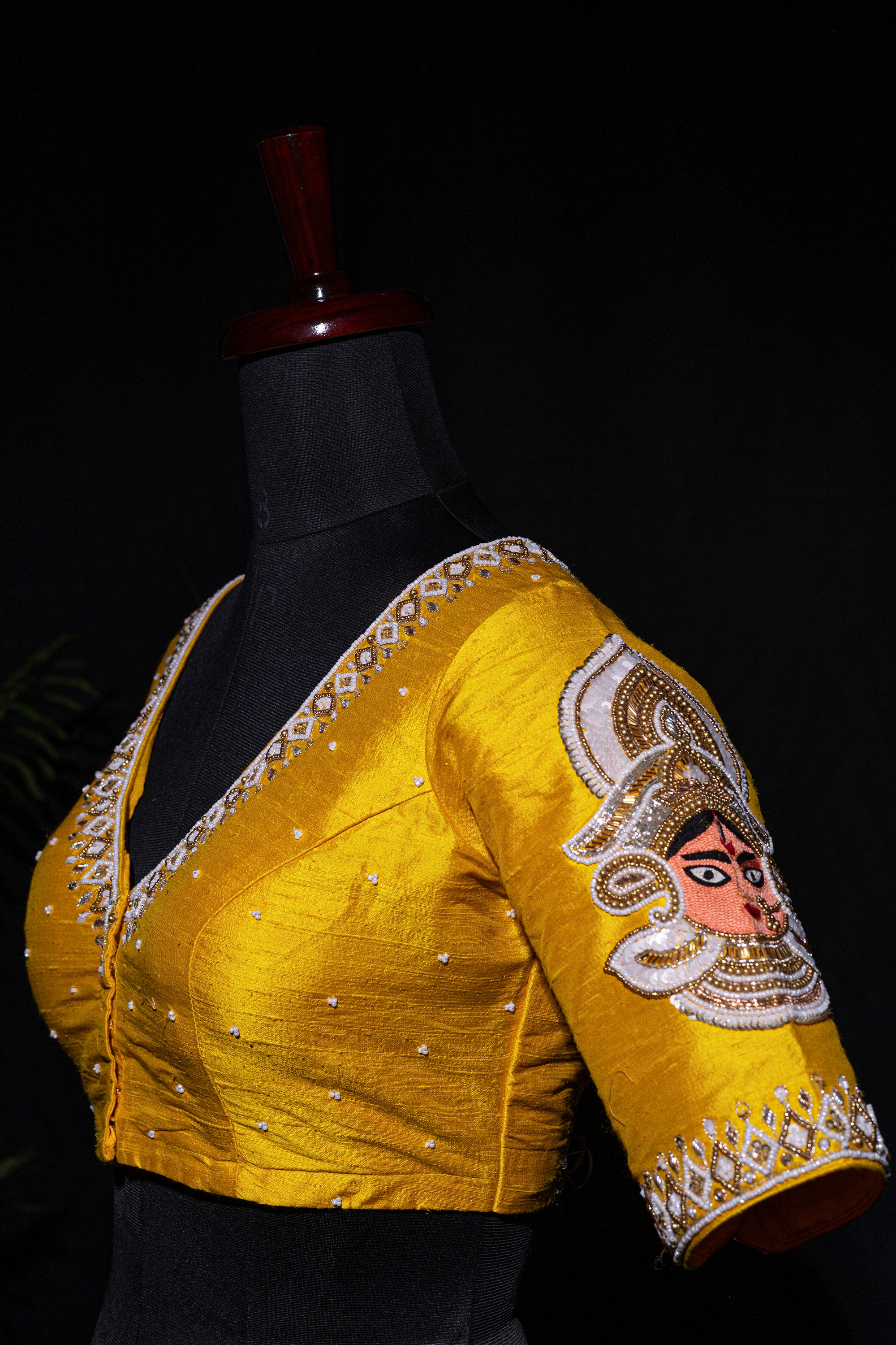 Raw Silk Zardosi Work