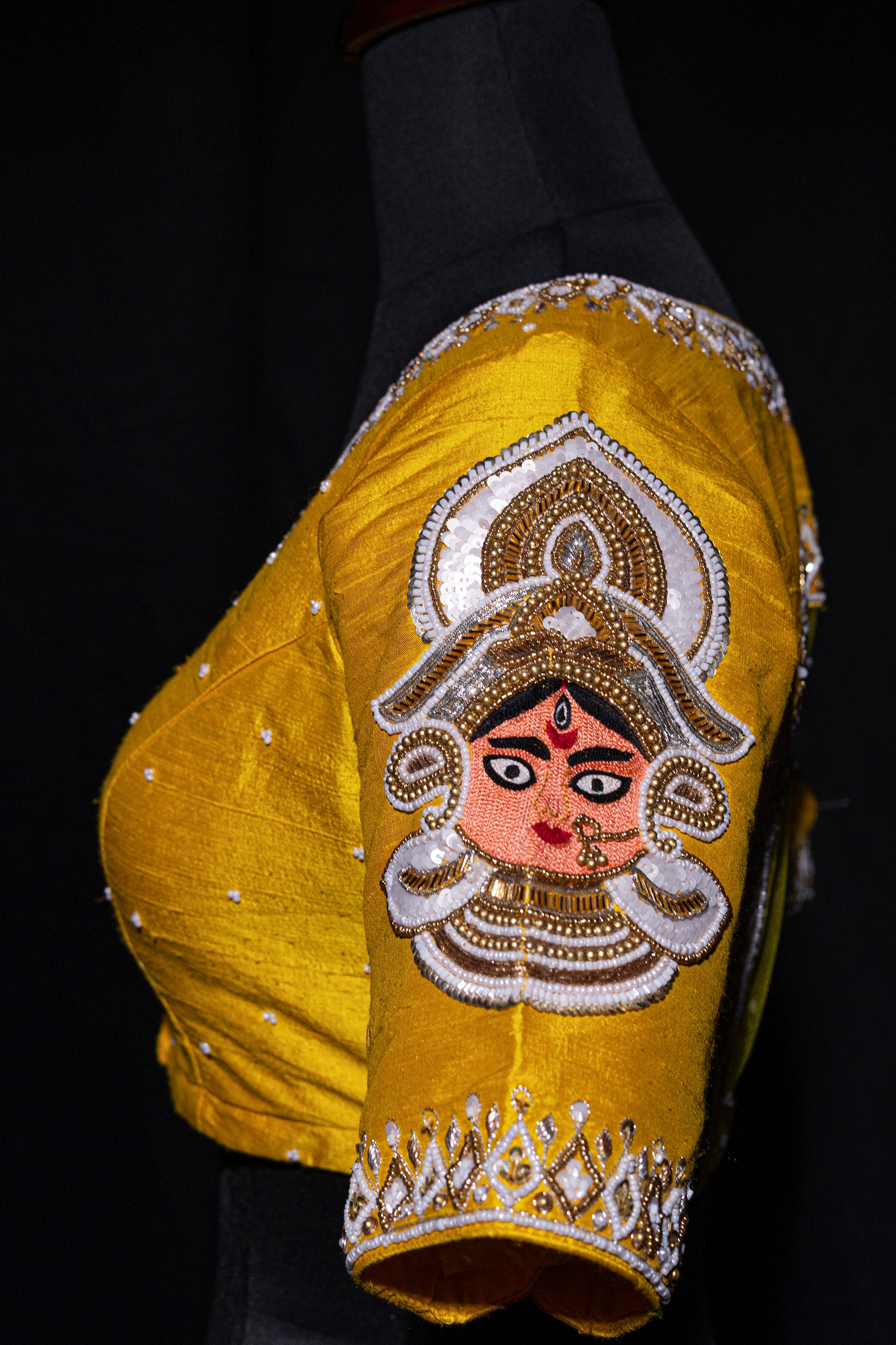 Raw Silk Zardosi Work