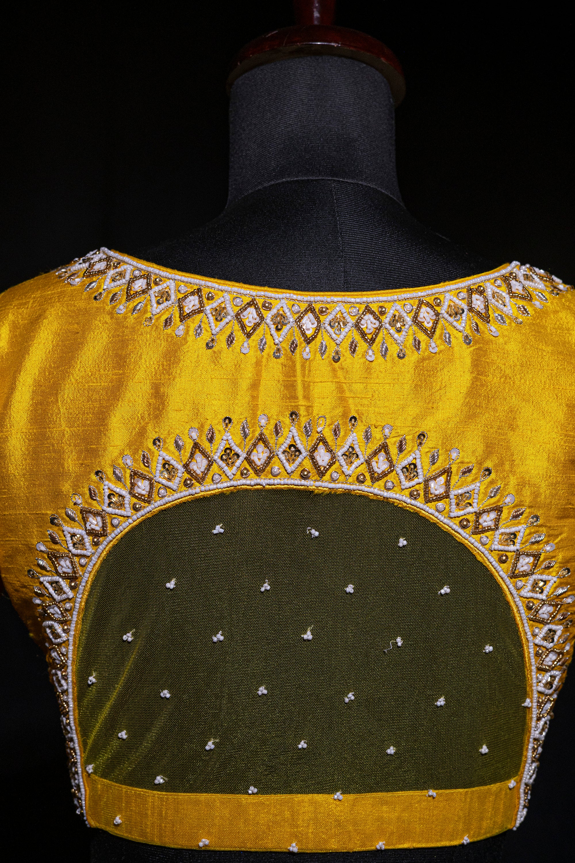 Raw Silk Zardosi Work