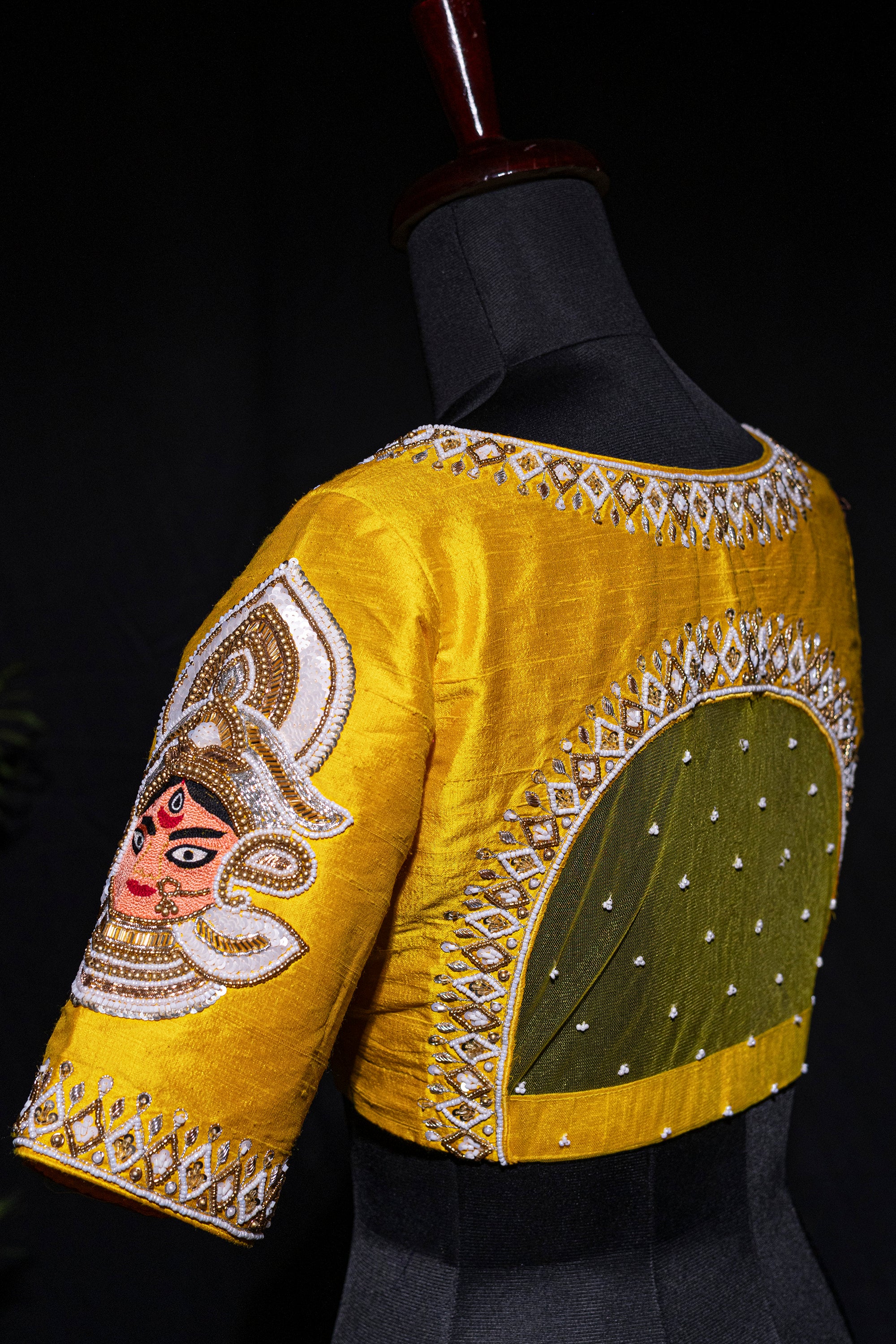 Raw Silk Zardosi Work