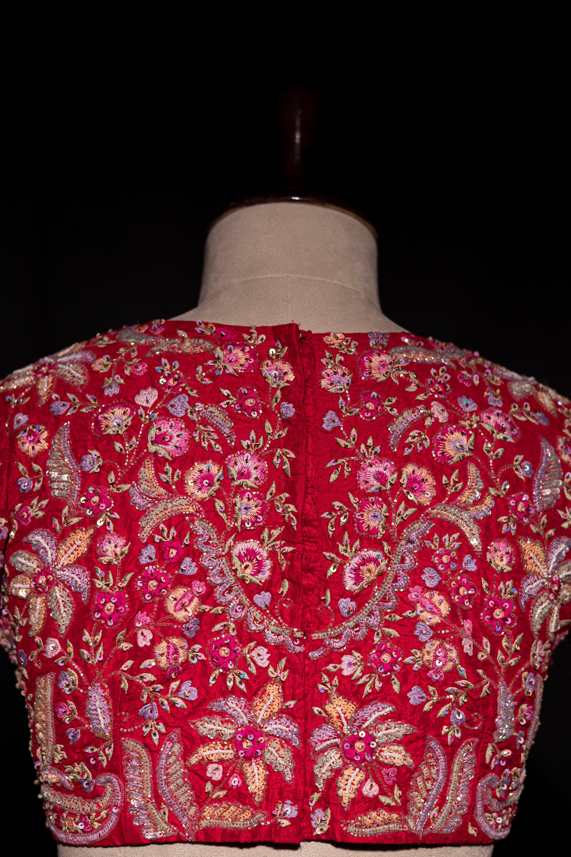 Raw Silk Zardosi Work