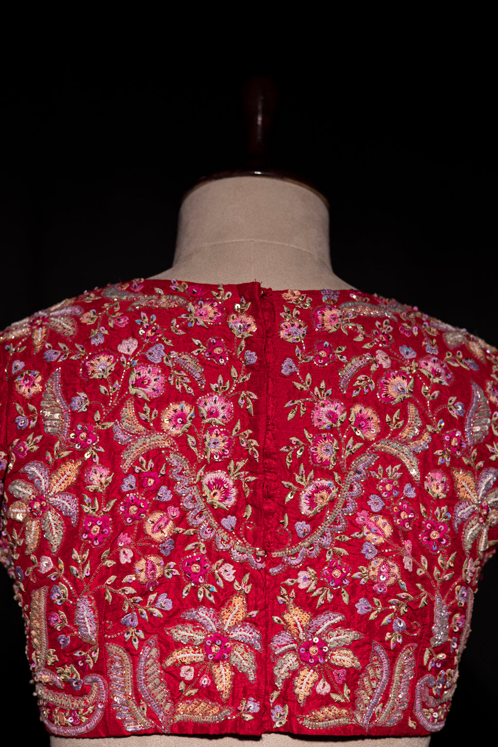 Raw Silk Zardosi Work