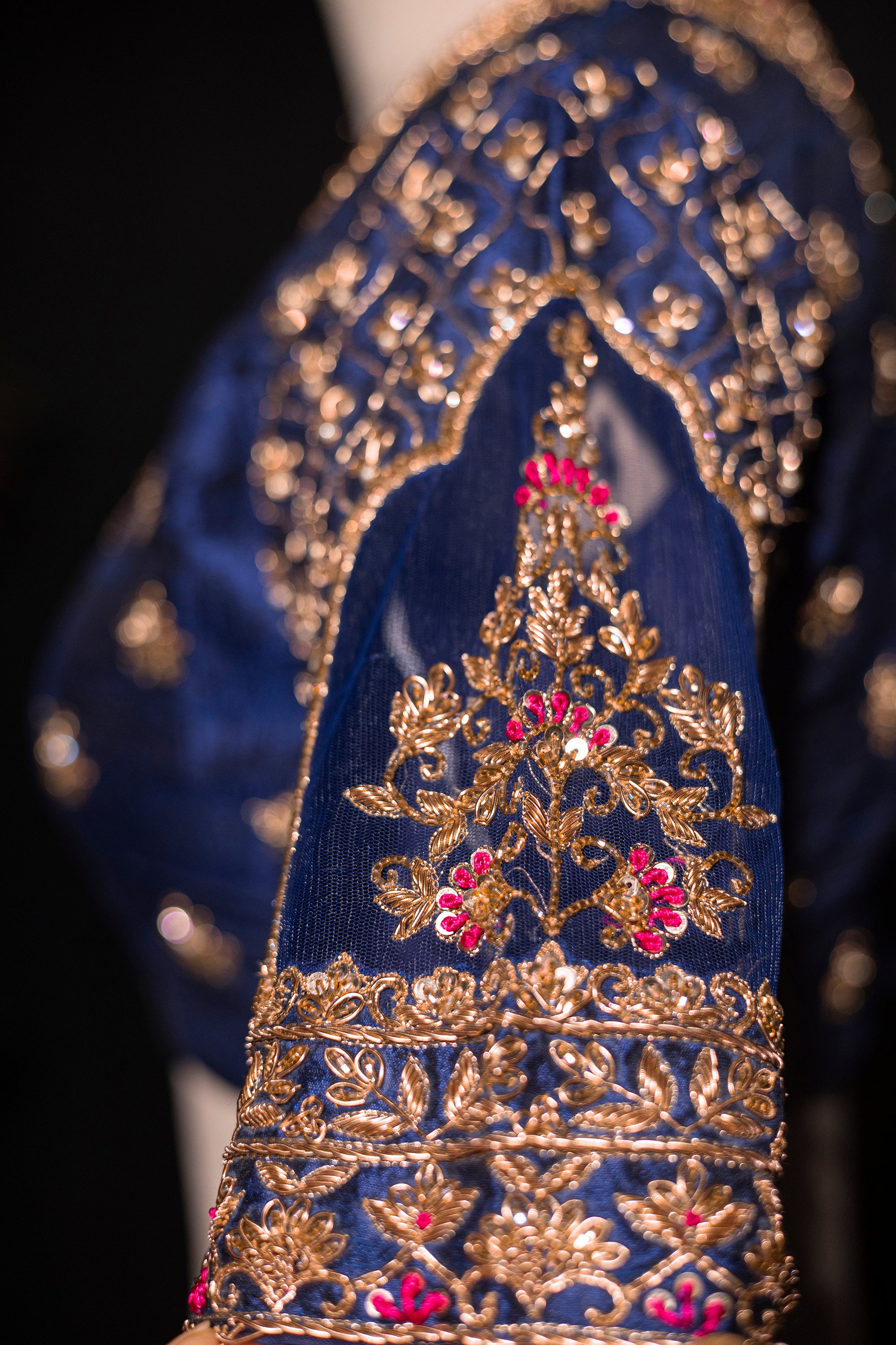Raw Silk Zardosi Work