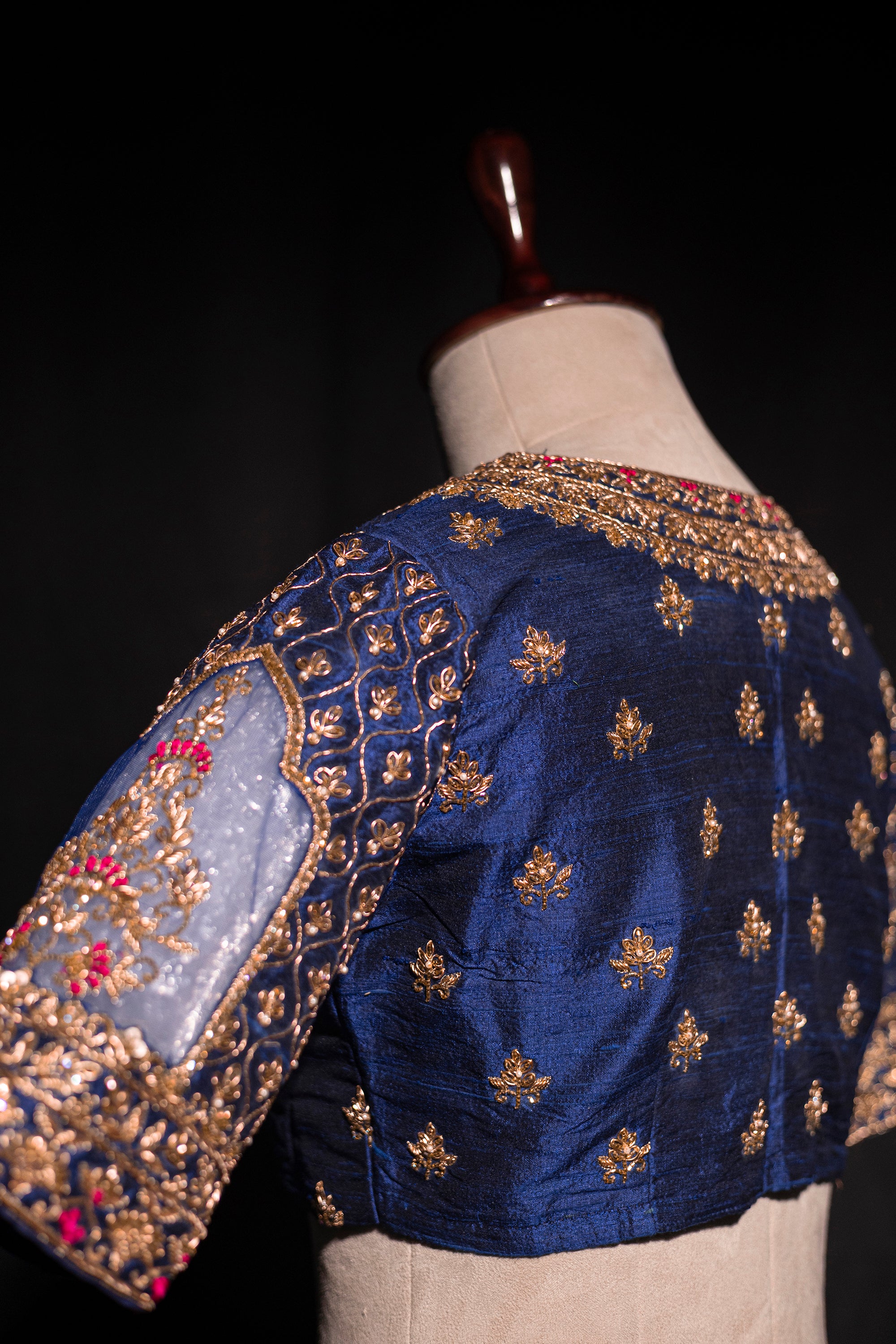 Raw Silk Zardosi Work