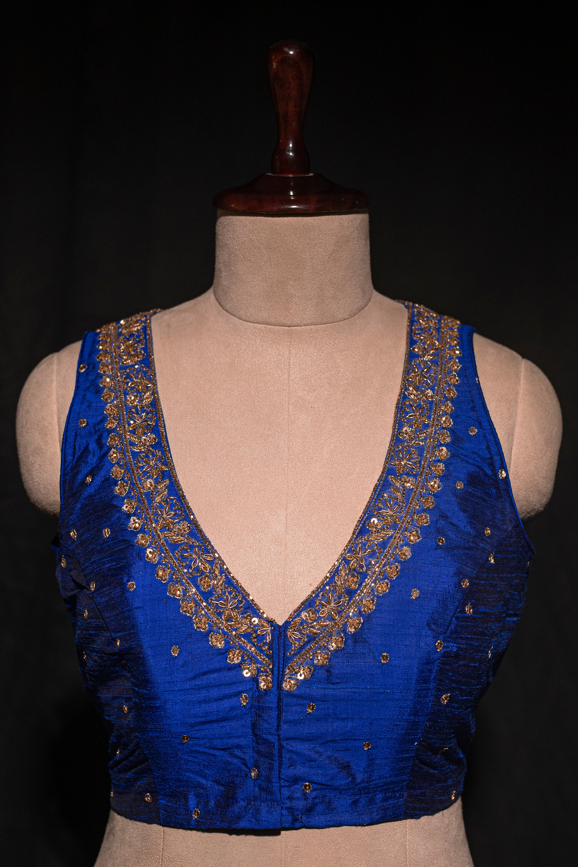 Raw Silk Zardosi Work