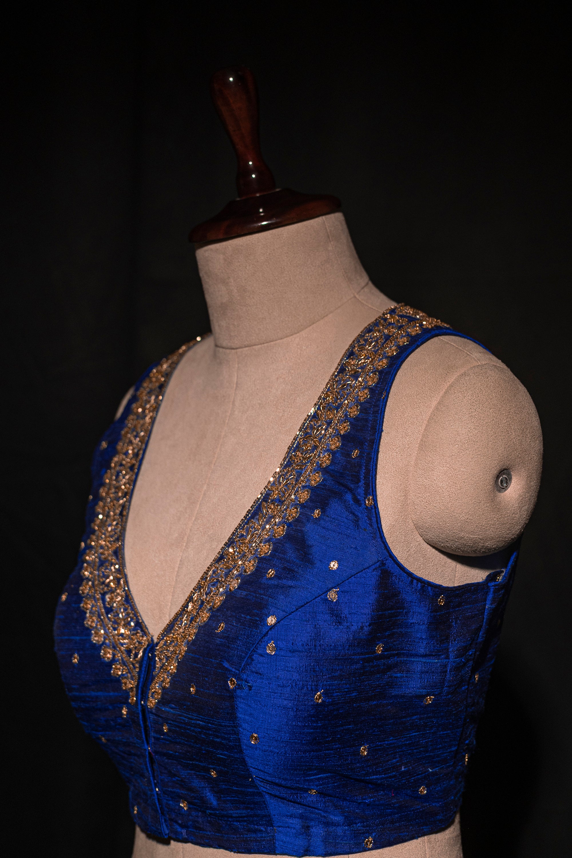 Raw Silk Zardosi Work