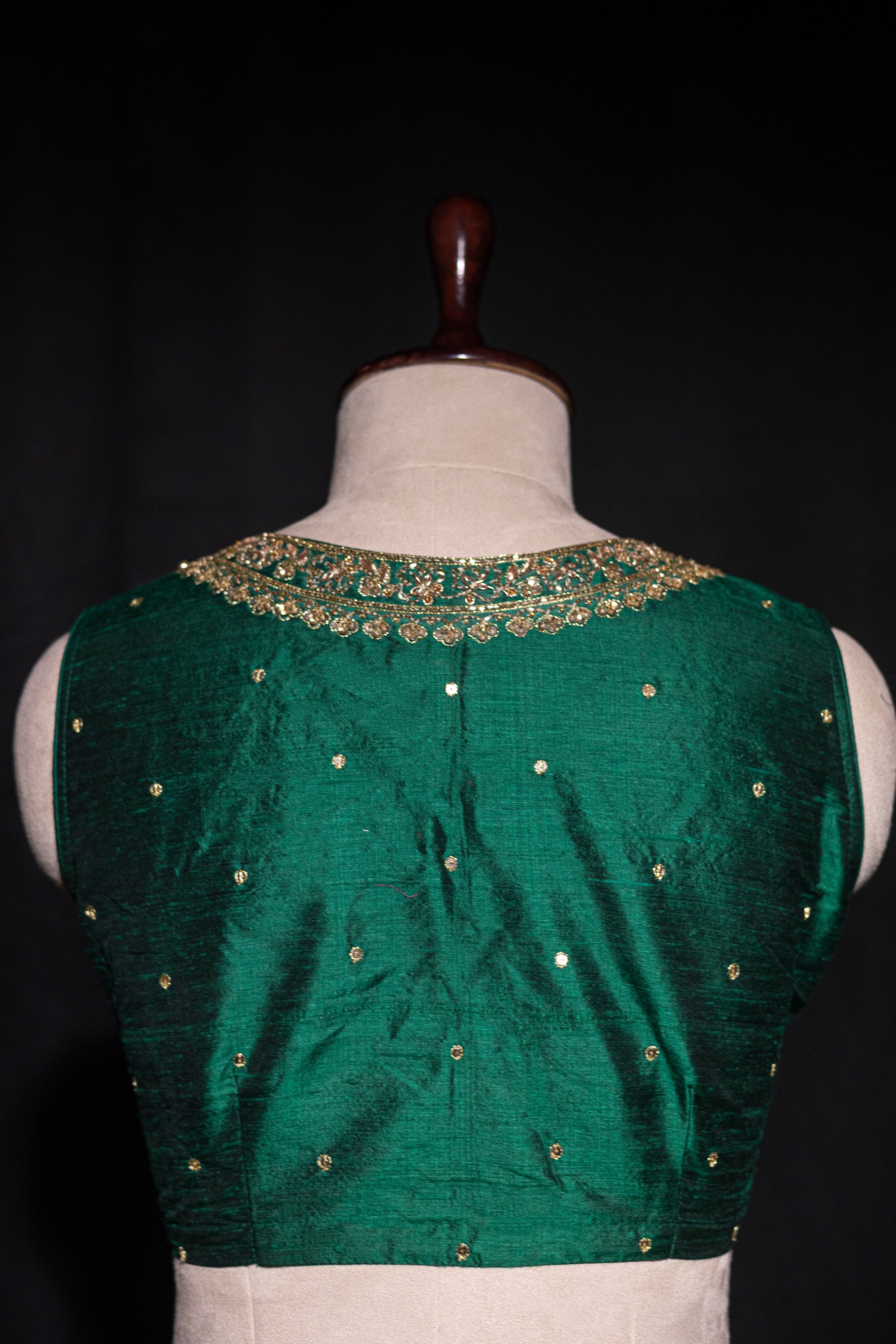 Raw Silk Zardosi Work