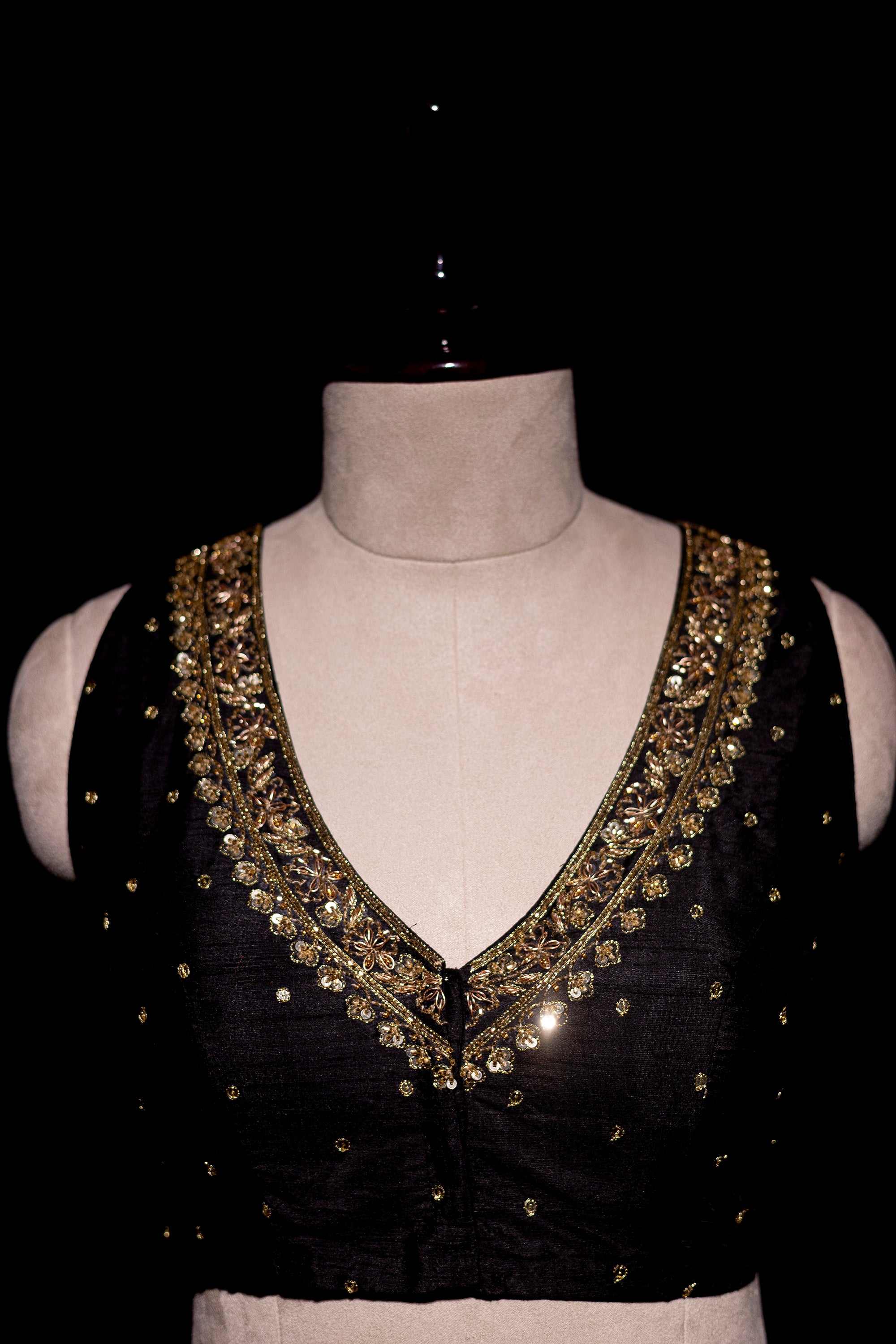 Raw Silk Zardosi Work