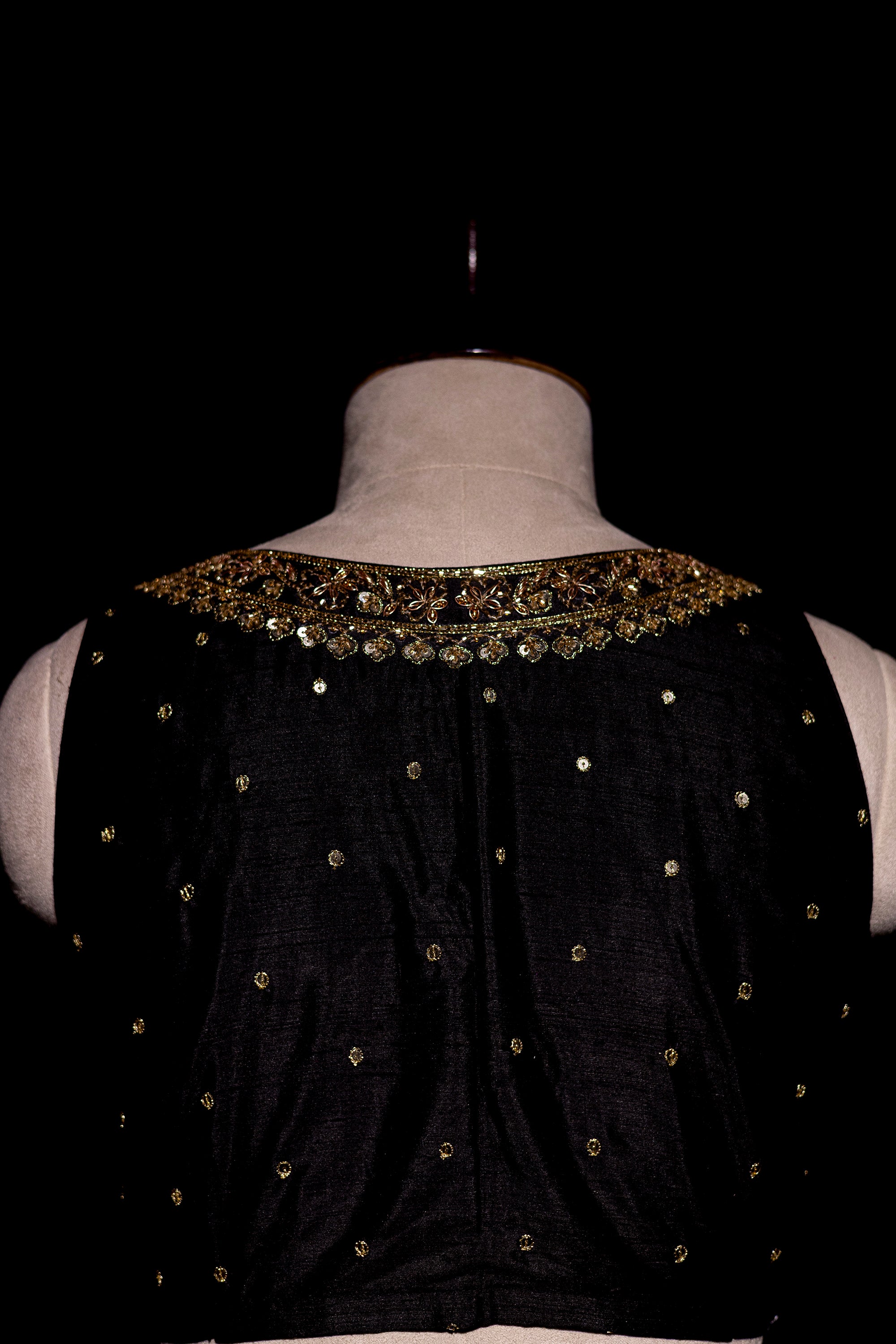 Raw Silk Zardosi Work