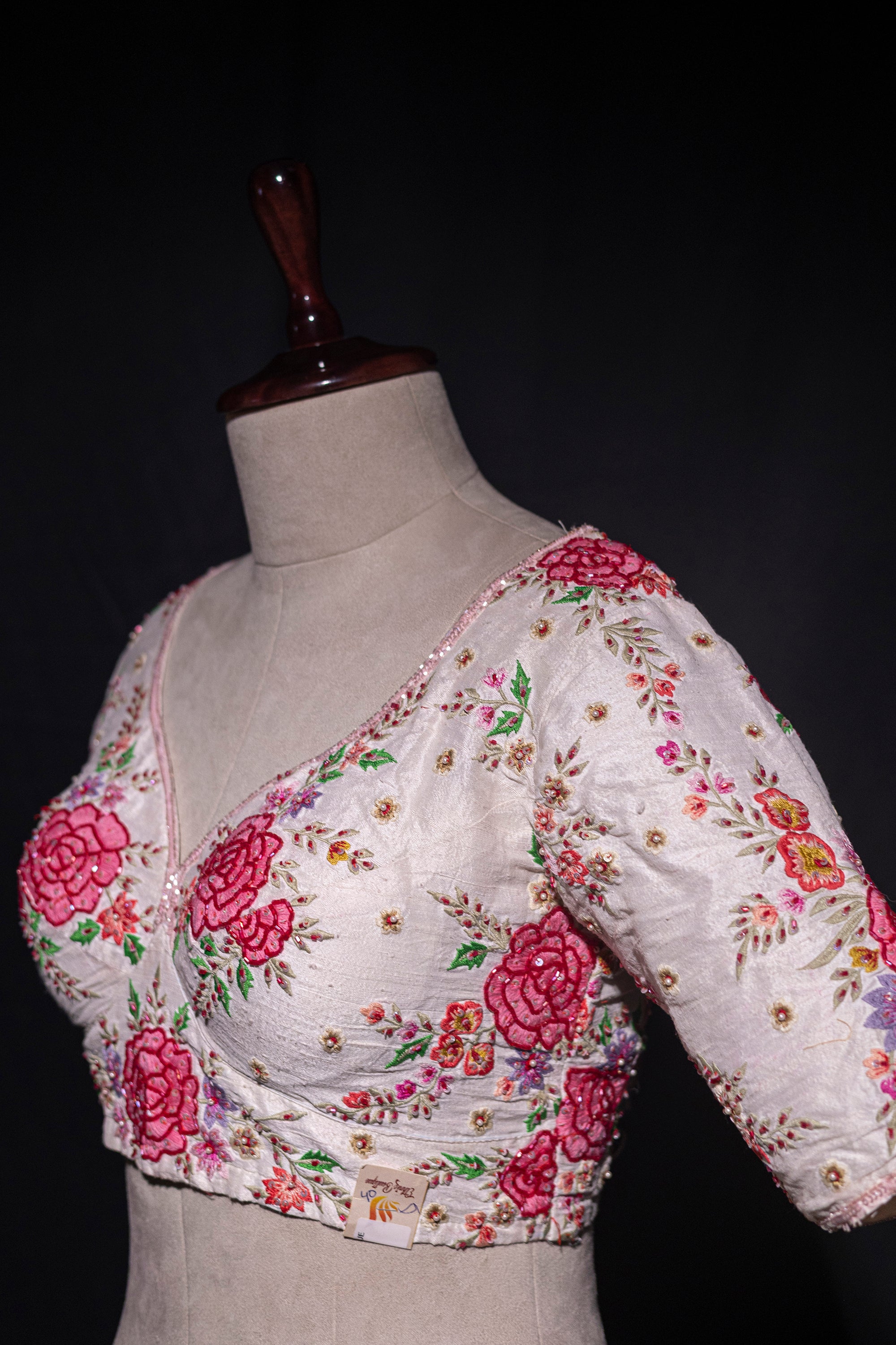 Raw Silk Cutdana Work