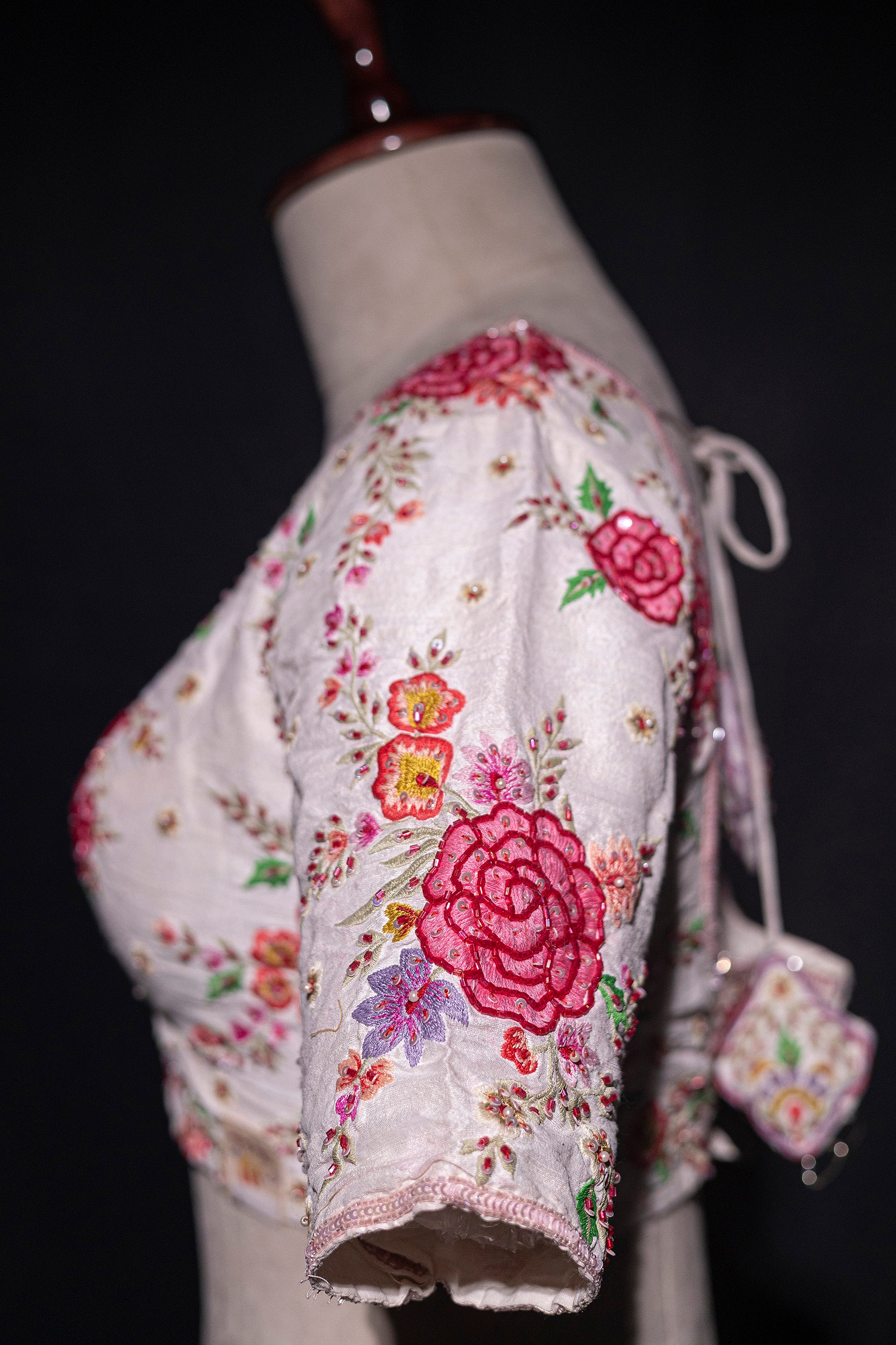 Raw Silk Cutdana Work