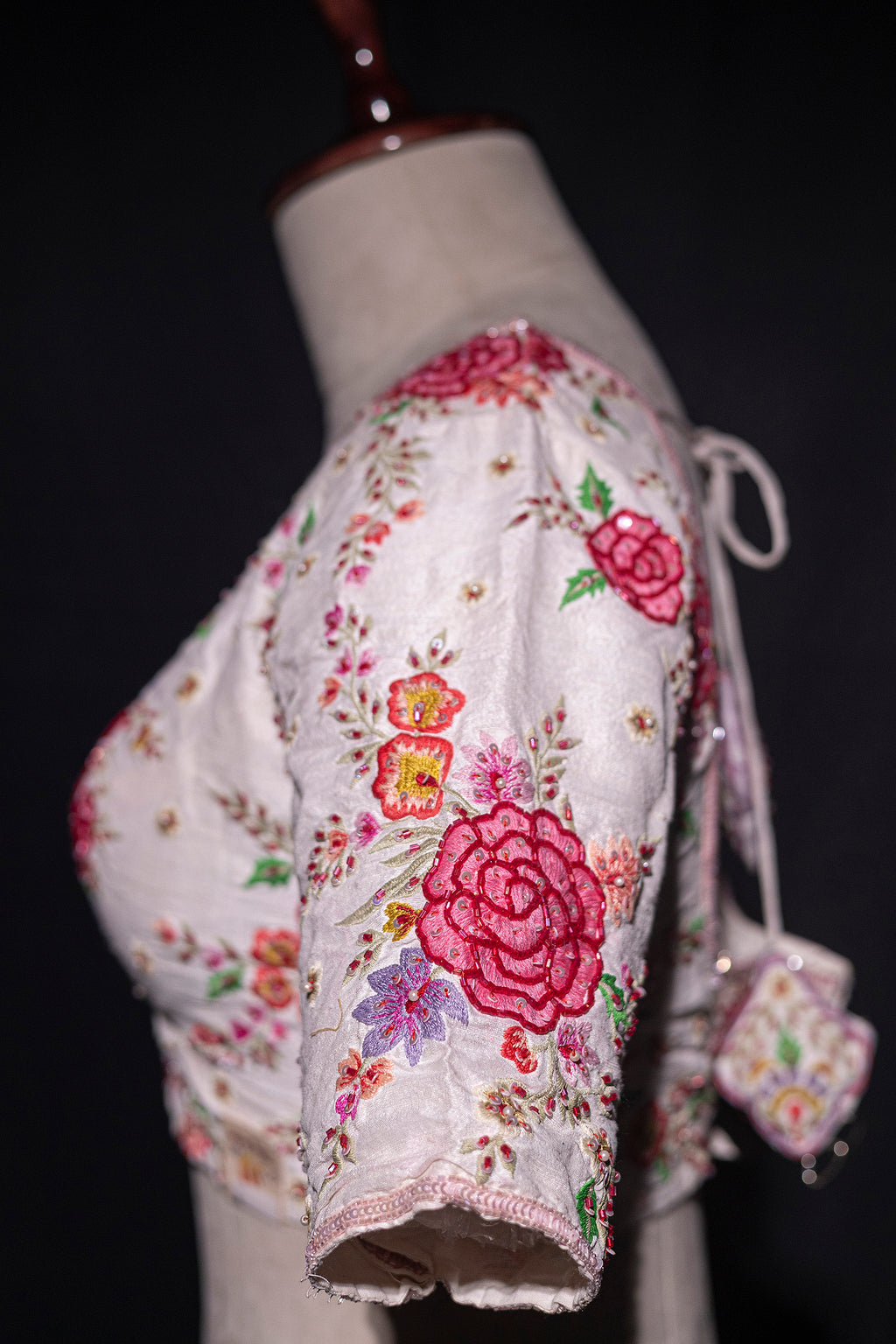 Raw Silk Cutdana Work
