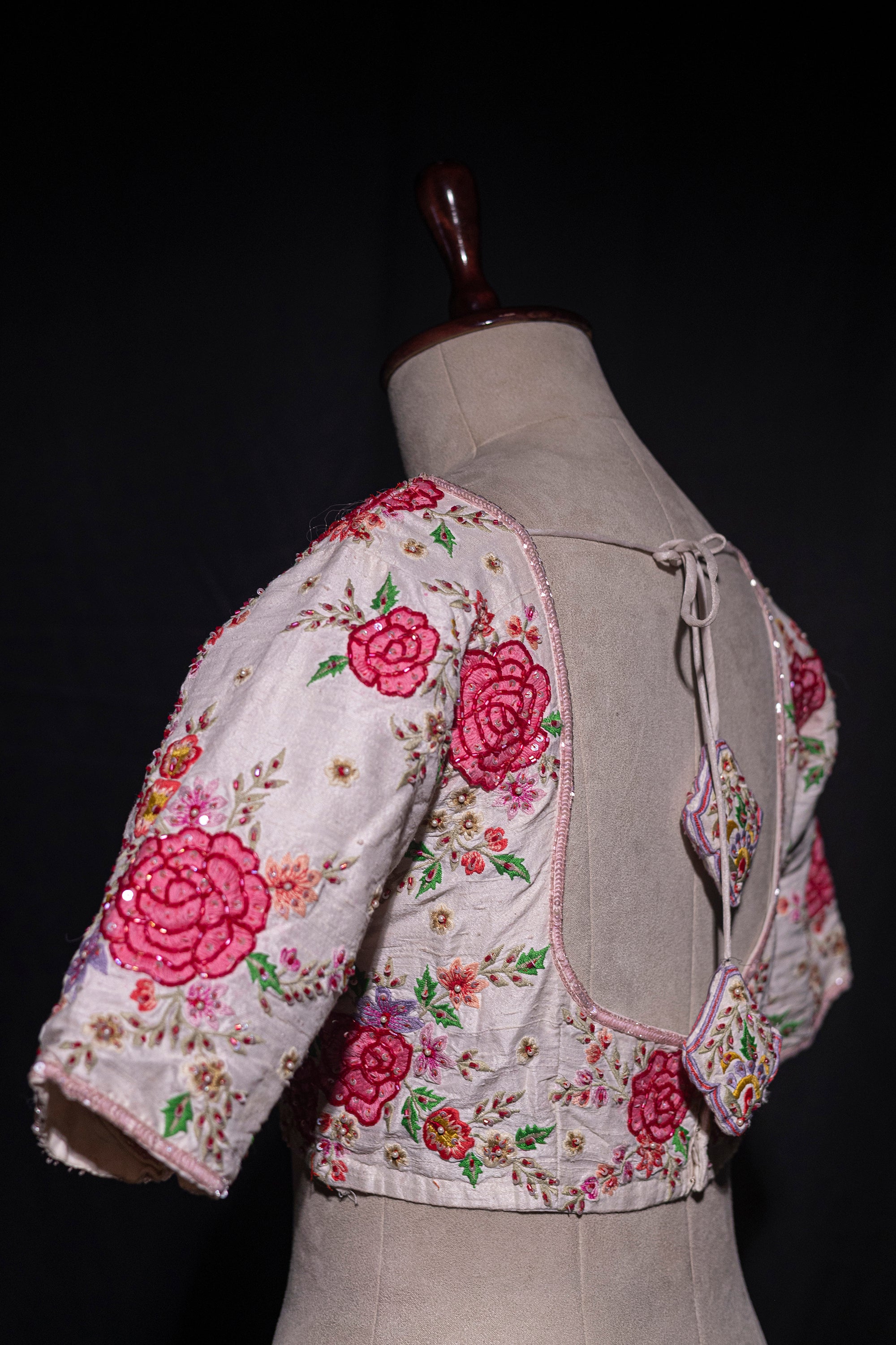 Raw Silk Cutdana Work