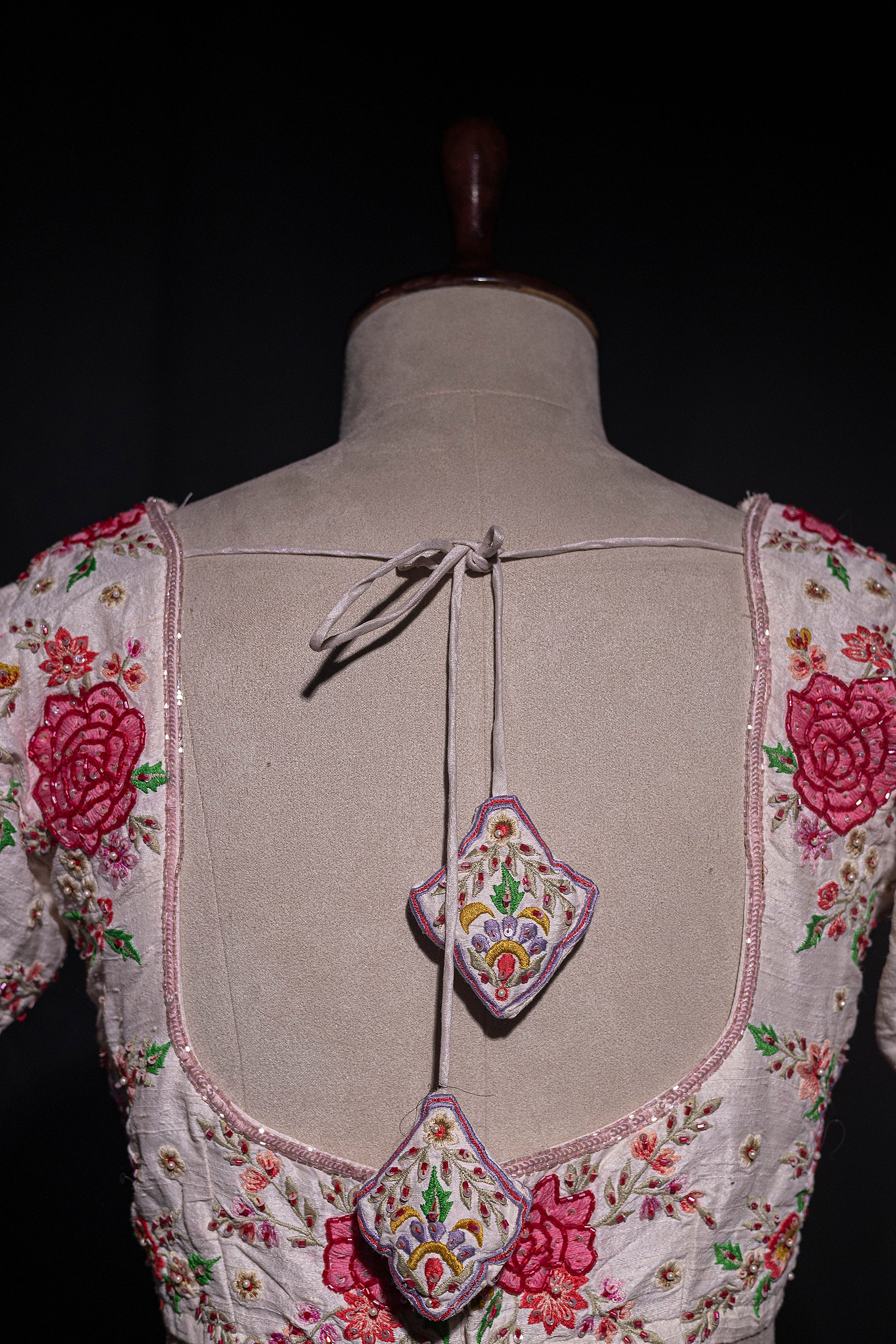 Raw Silk Cutdana Work