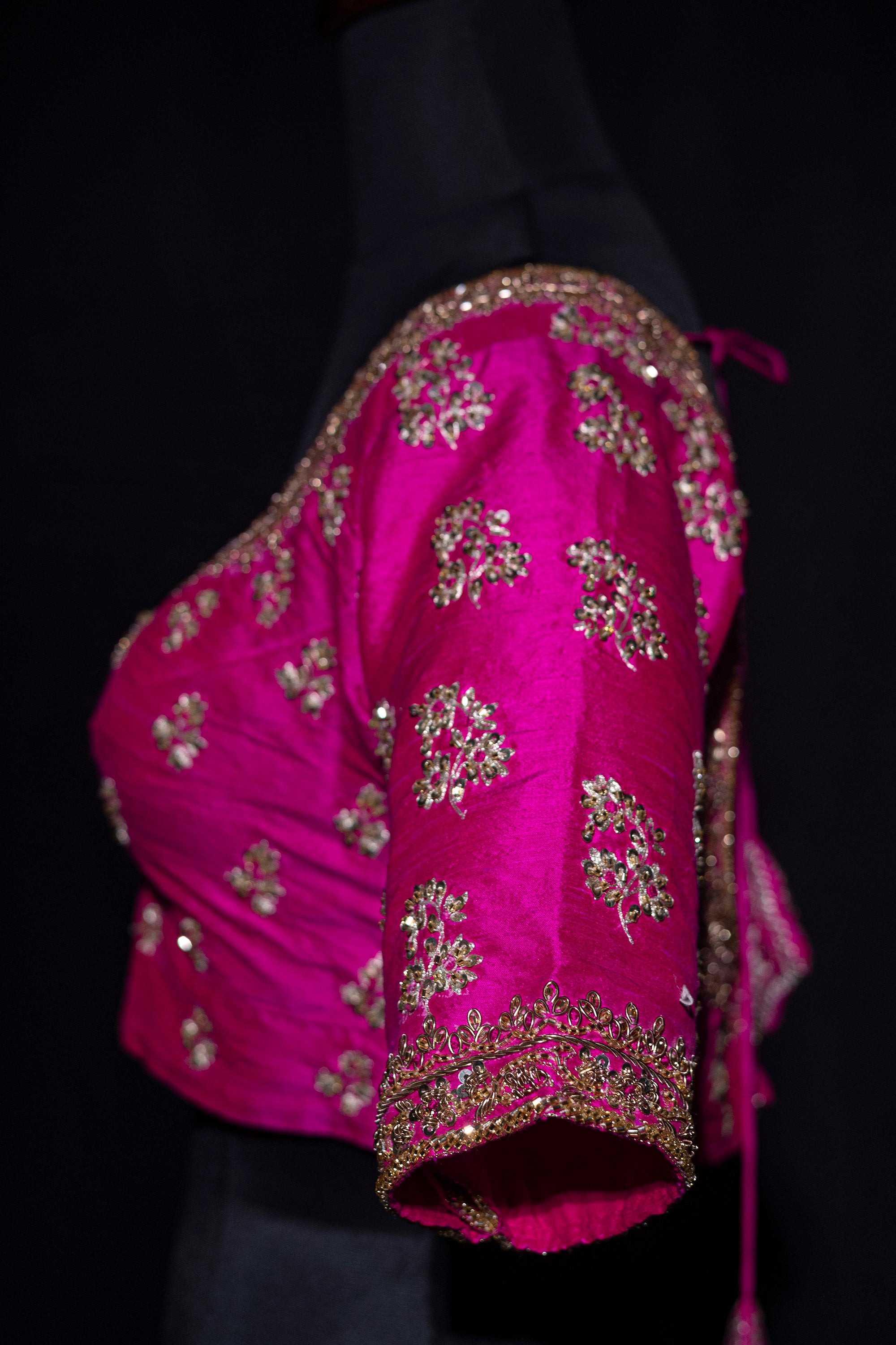 Raw Silk Zardosi Work