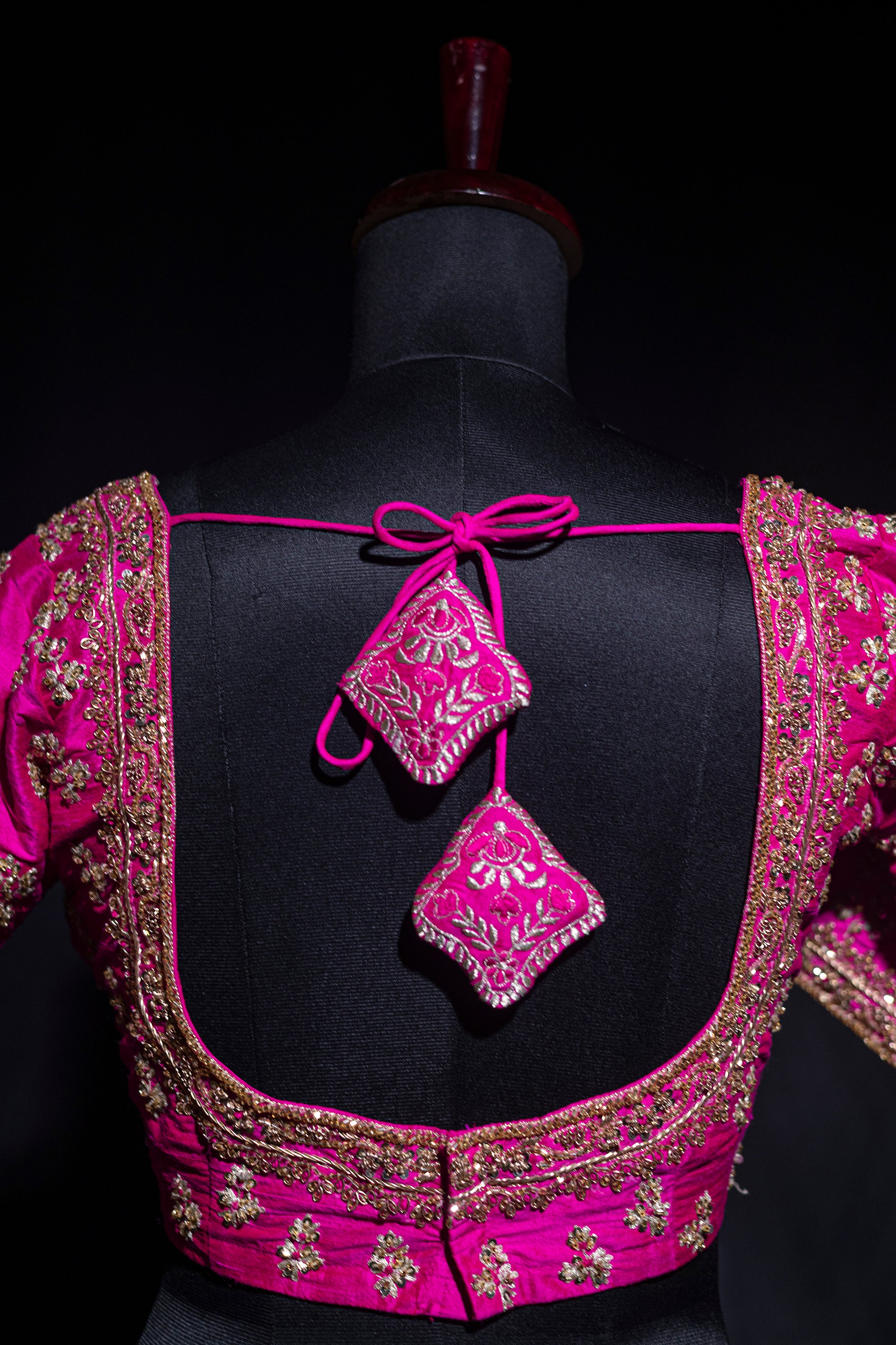 Raw Silk Zardosi Work
