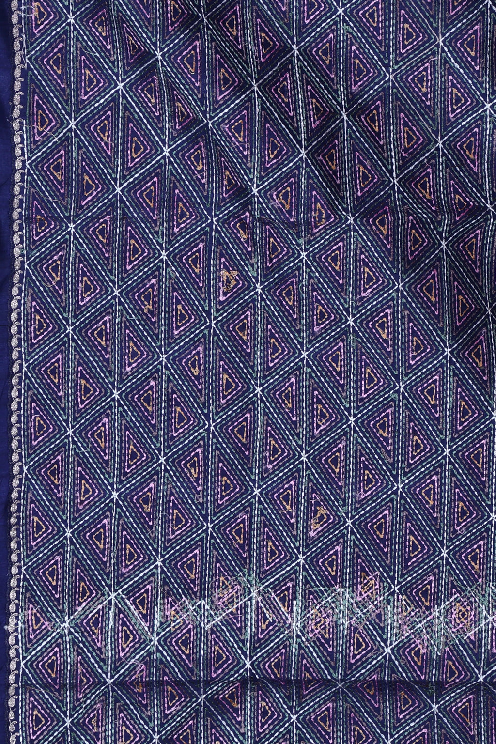 Blue Semi Tussar Saree With Blouse Piece