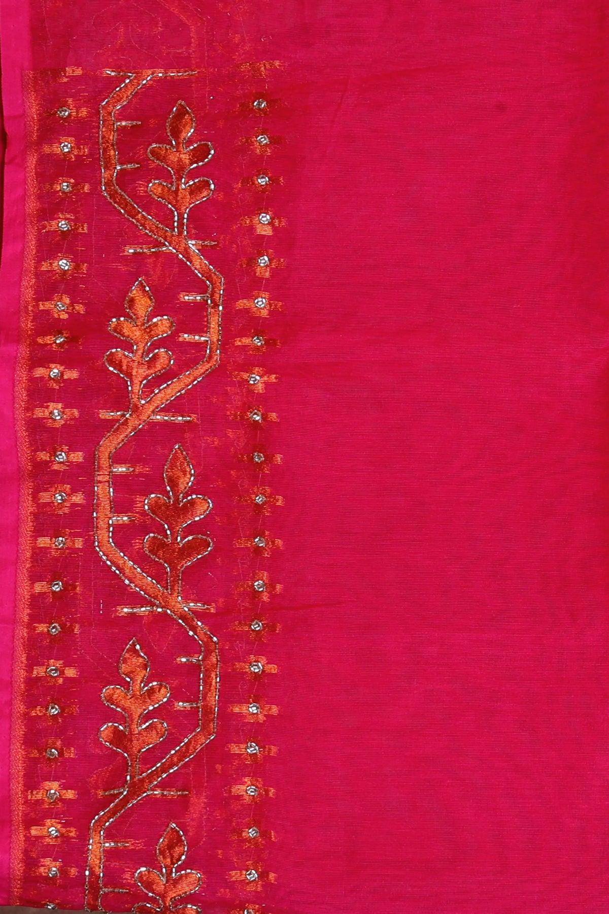 Pink Bengal Muslin Jamdani Saree With Blouse Piece
