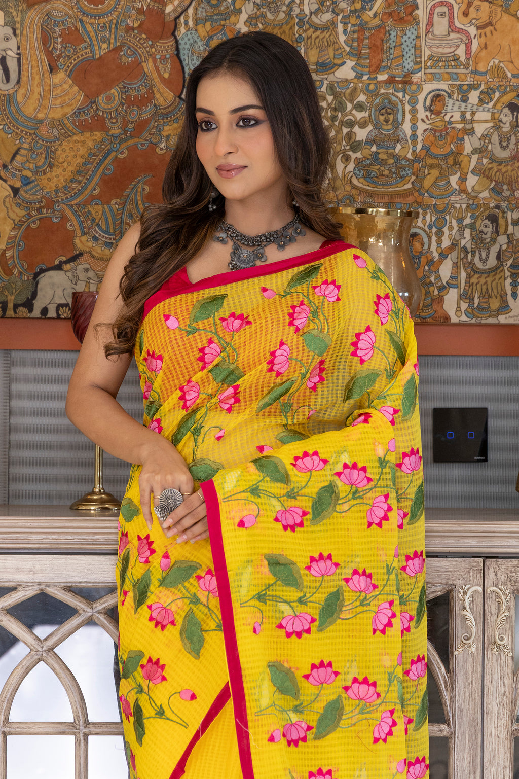 Resham Check Embroidery
