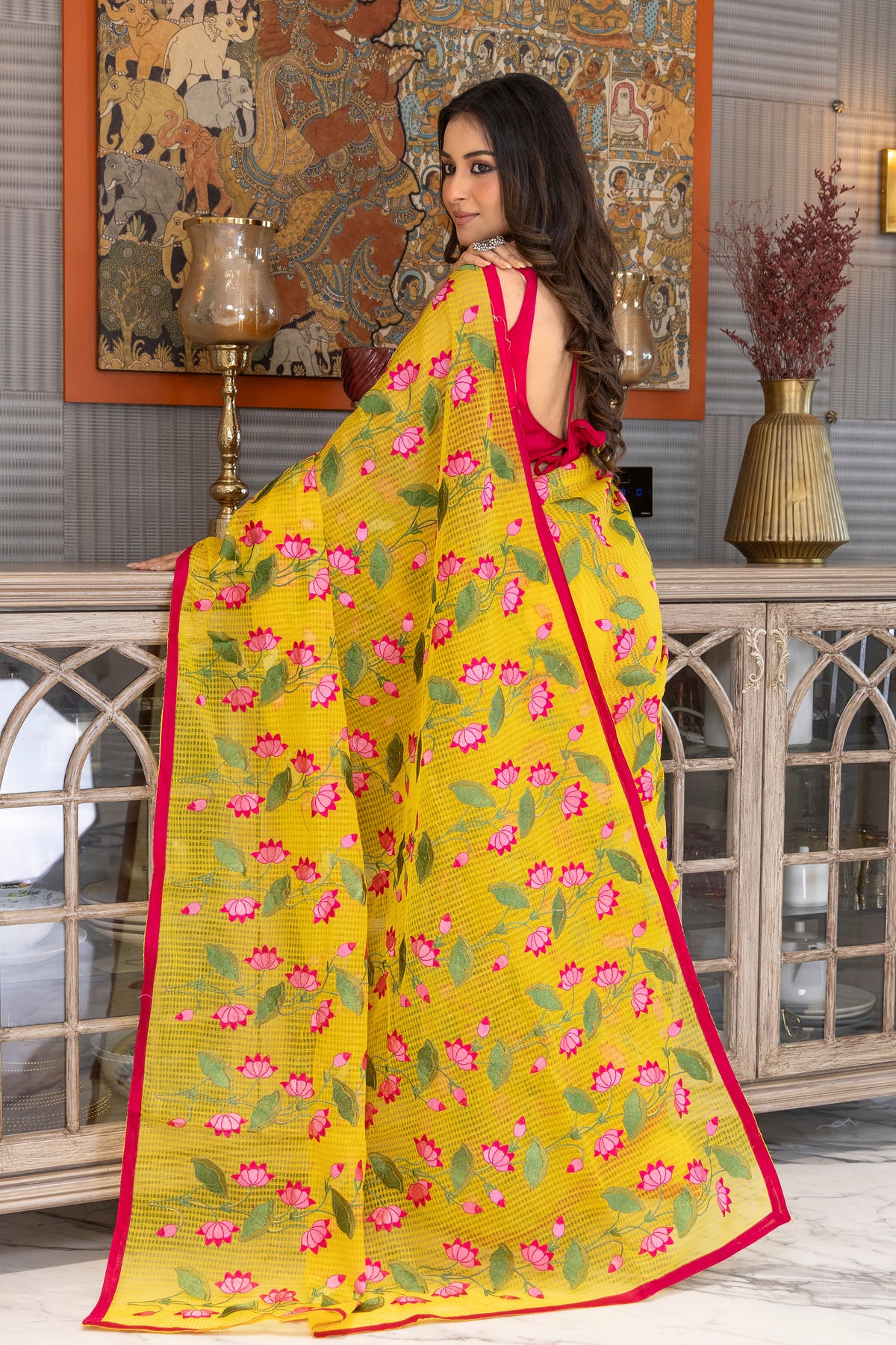 Resham Check Embroidery