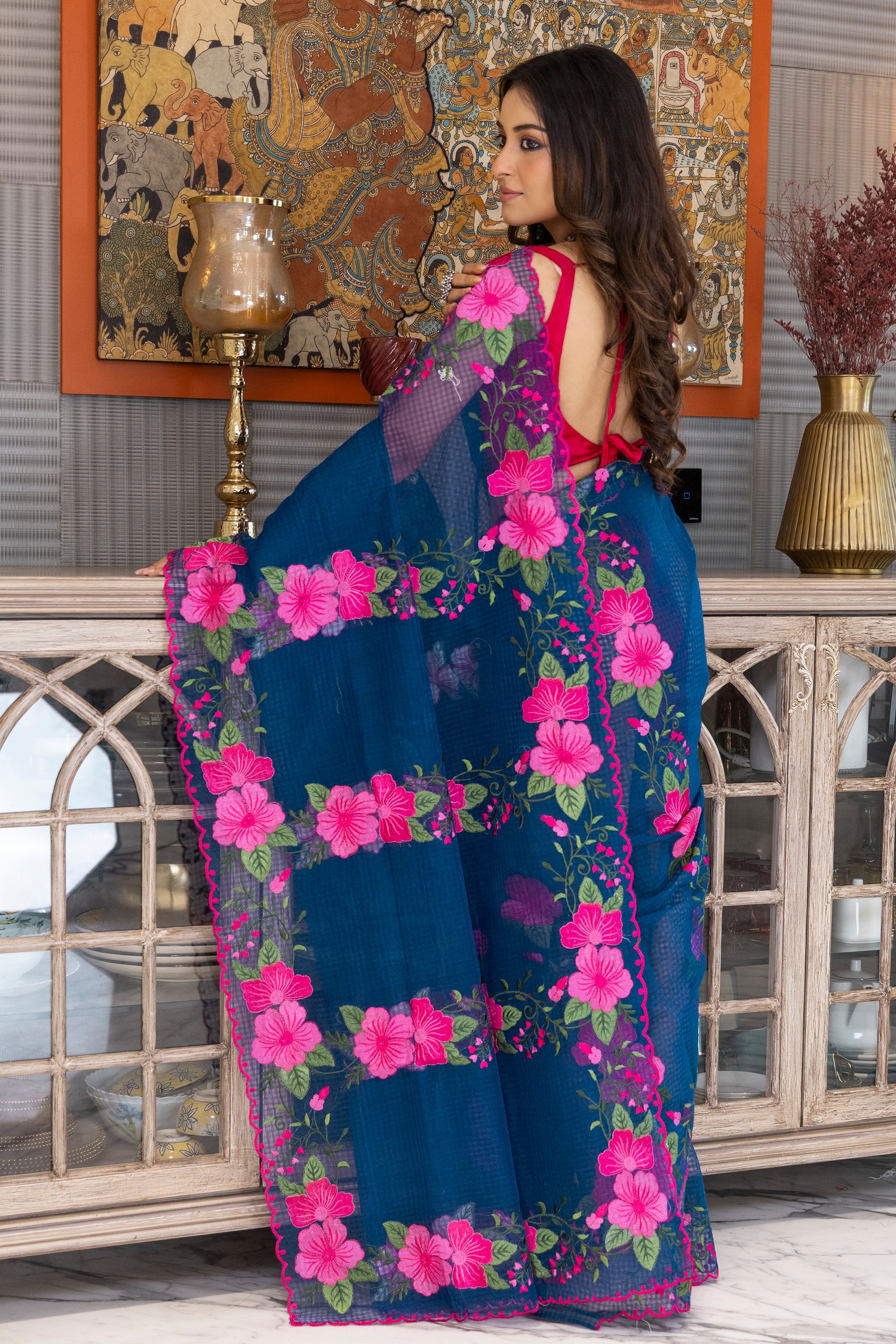 Resham Check Embroidery