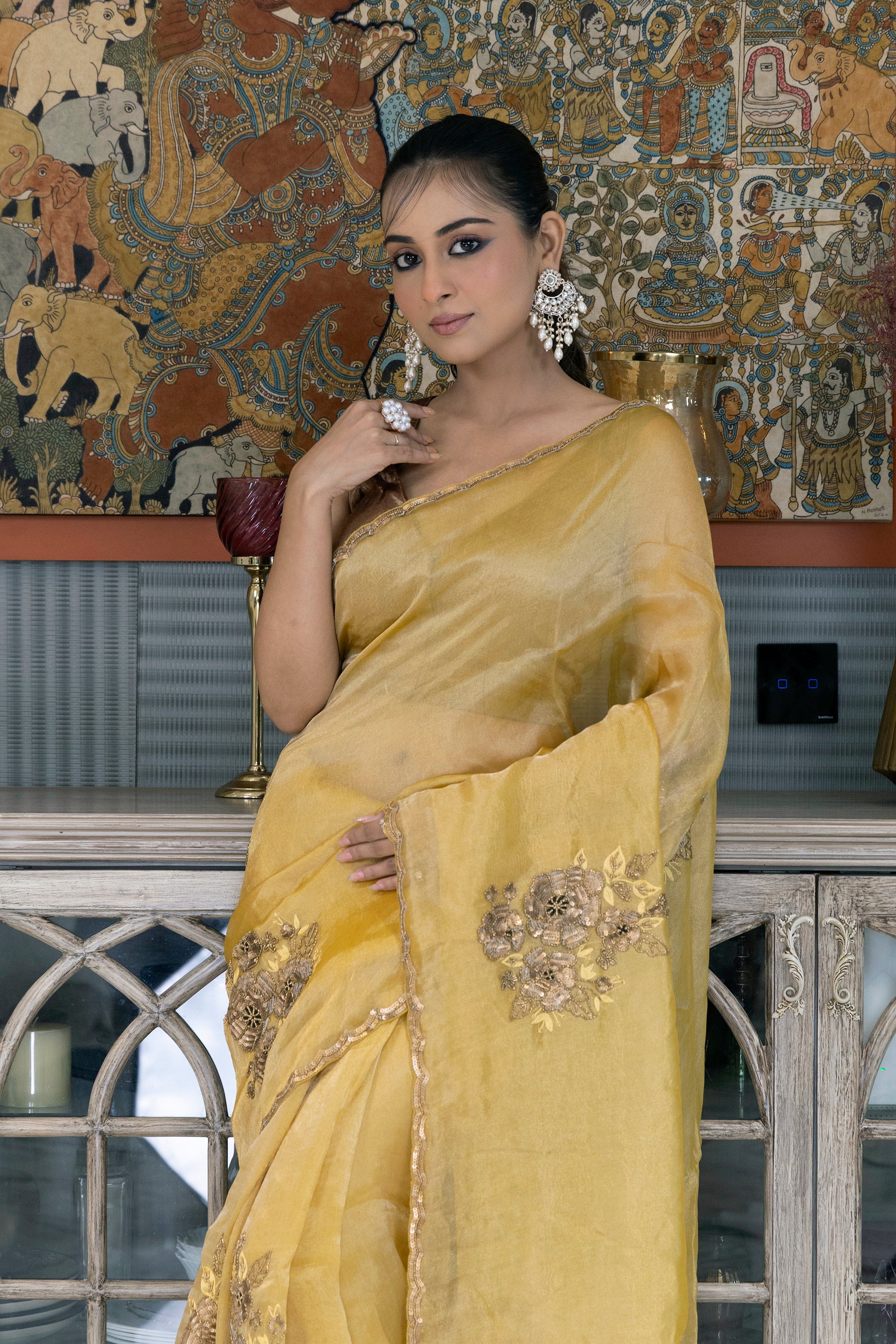 Pure Tissue Zardosi Work