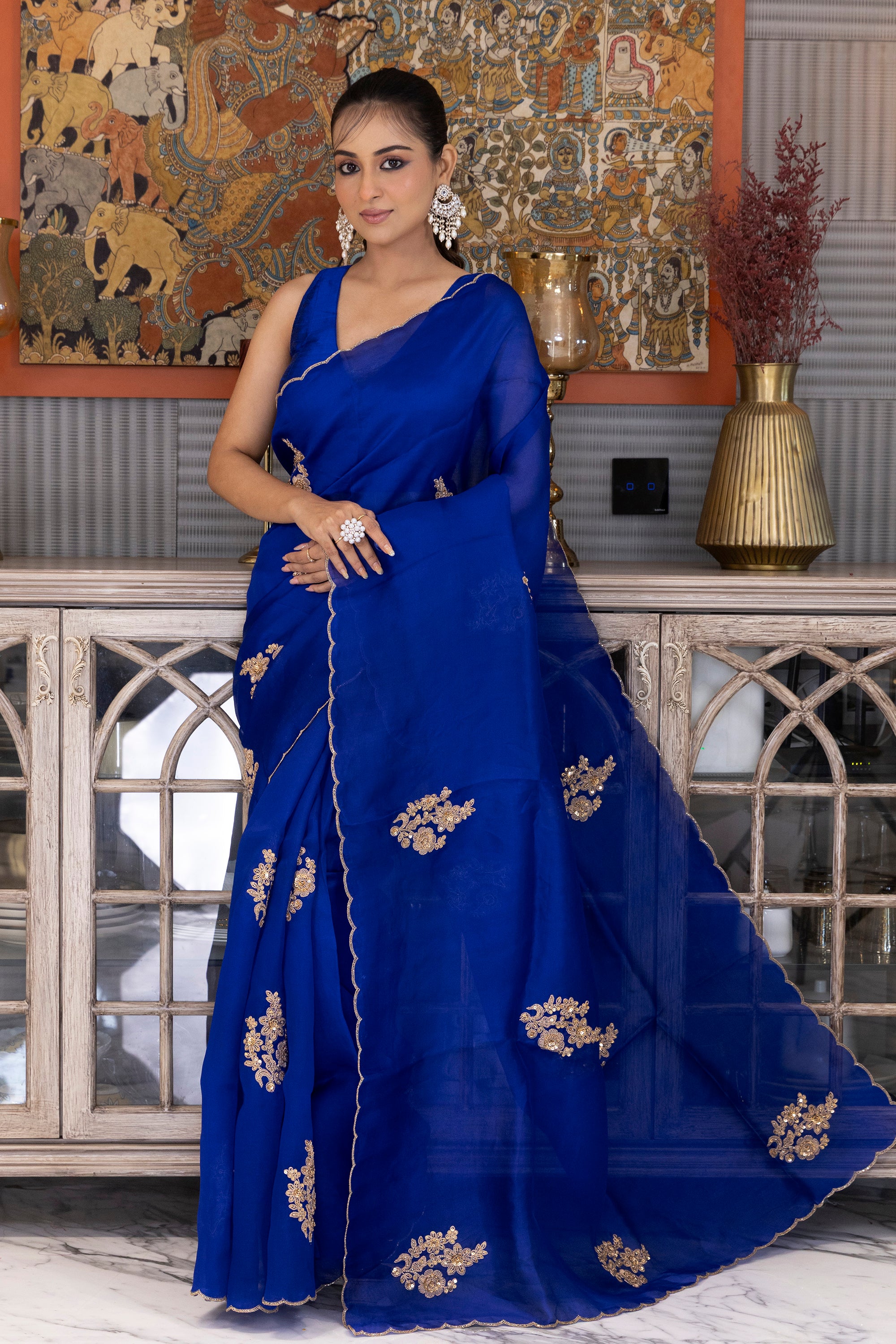 Organza Zardosi Work