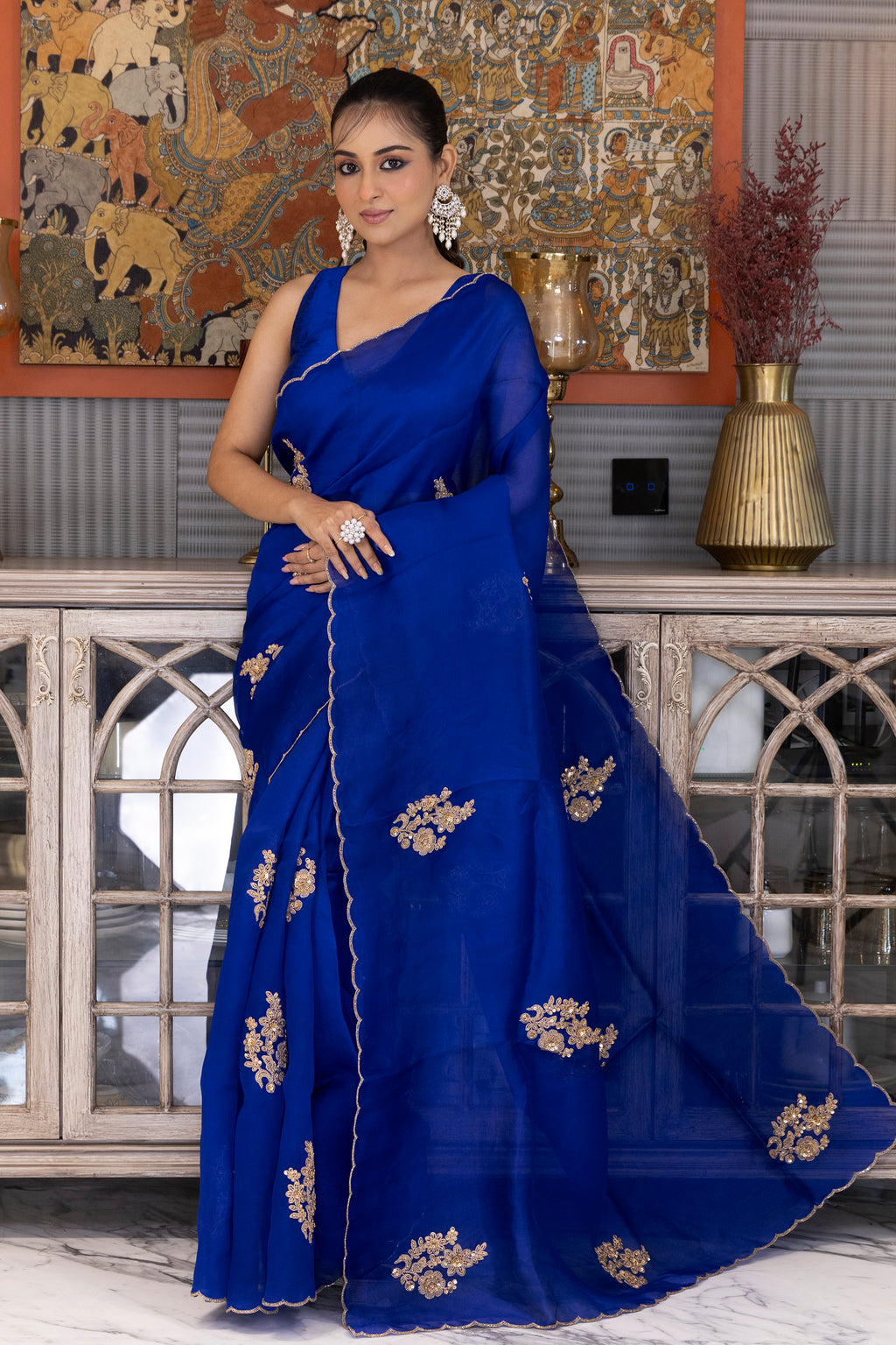Organza Zardosi Work
