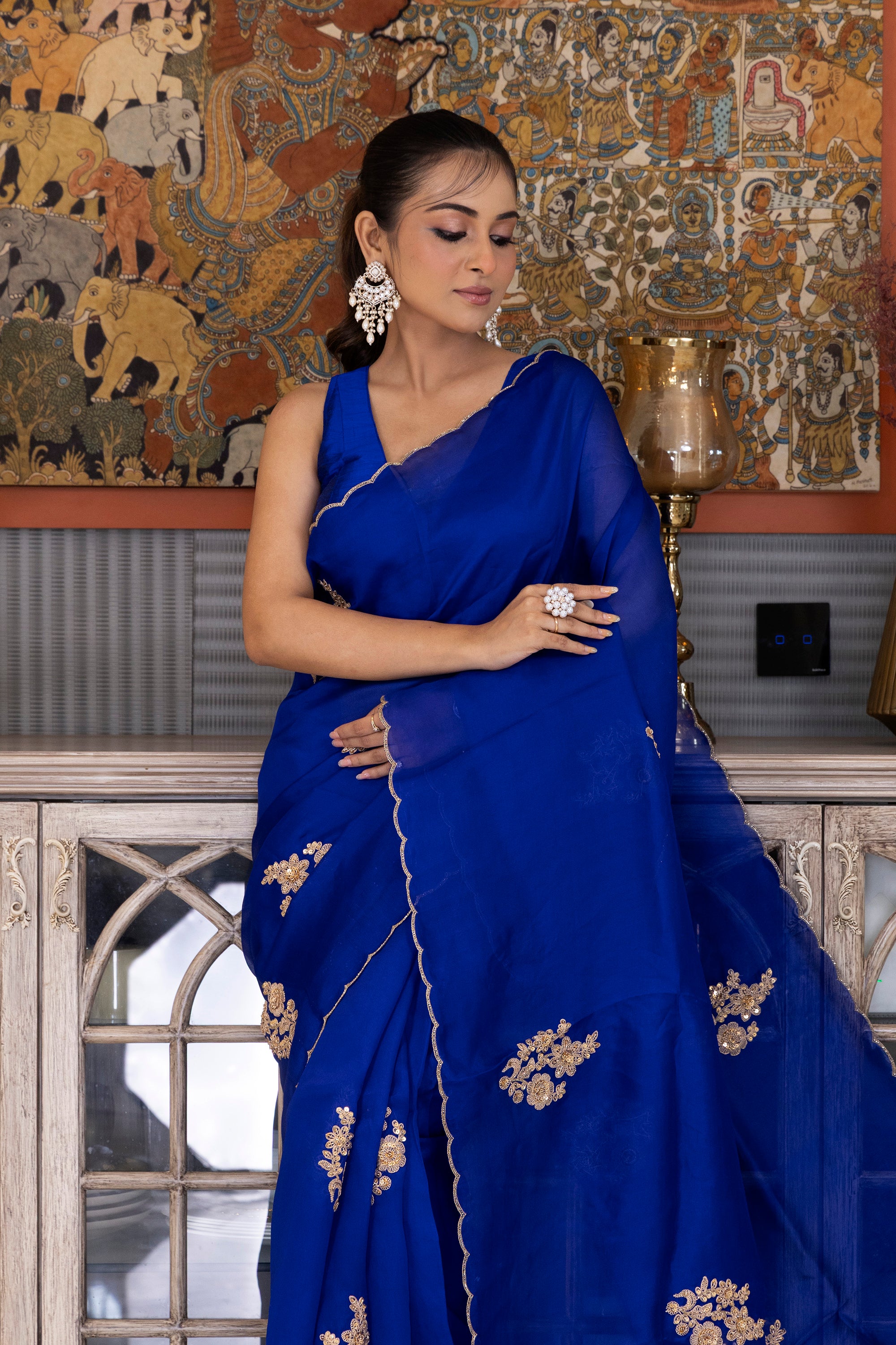 Organza Zardosi Work